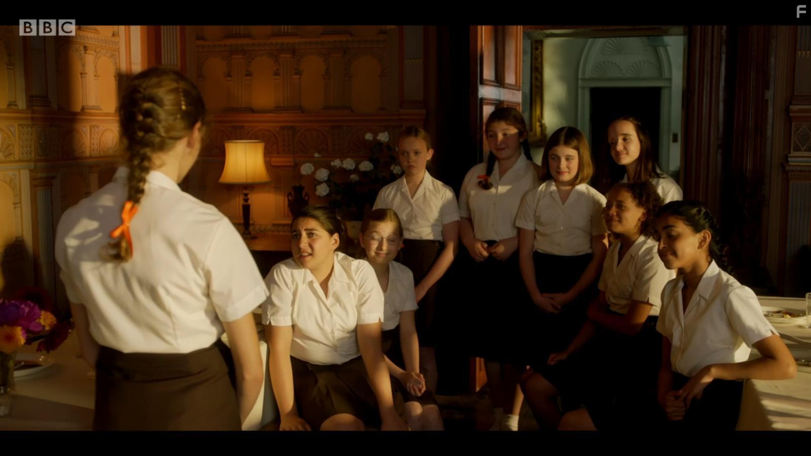 Natasha Raphael, Twinkle Jaiswal, Sienna Arif Knights, Beth Bradfield, Imogen Lamb, Saskia Kemkers, Danya Griver, Zoey Siewert, and Ella Bright in Malory Towers (2020)