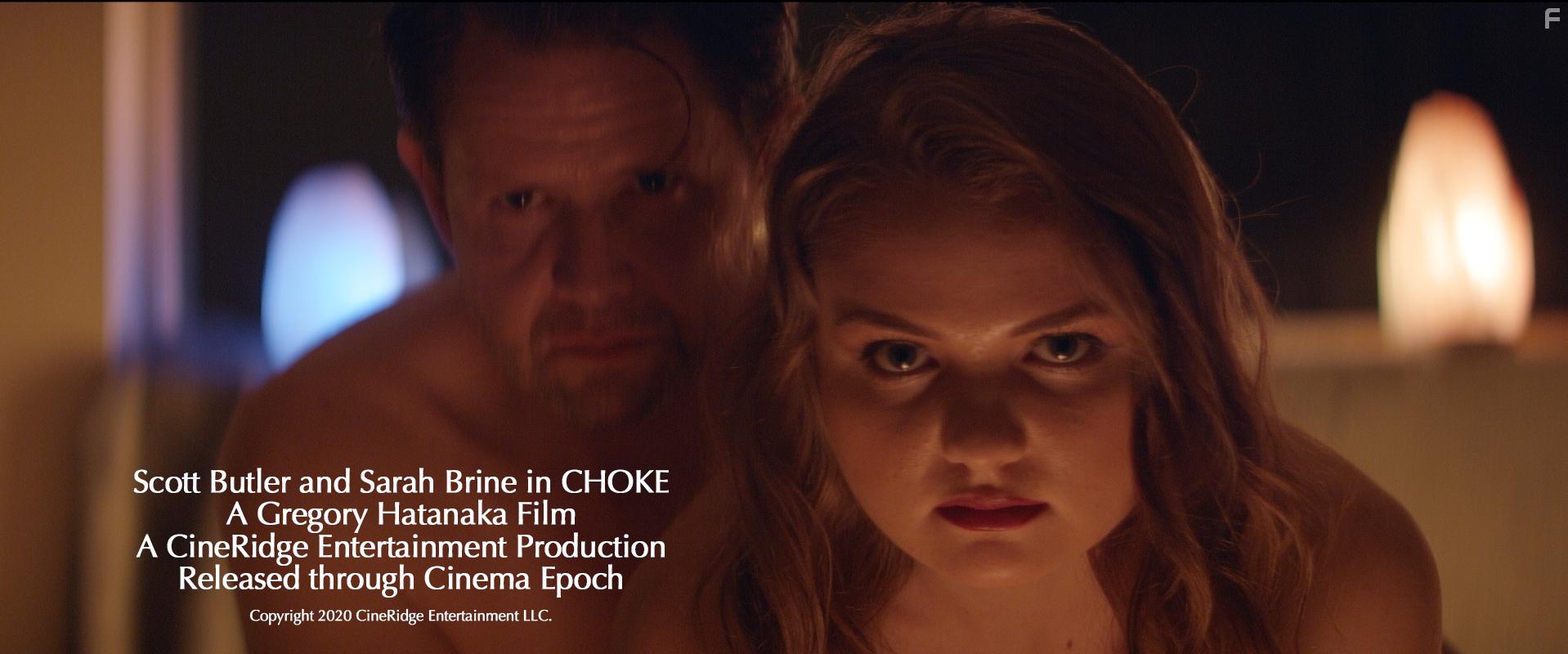 Sarah Brine and Scott Butler in Choke (2020)