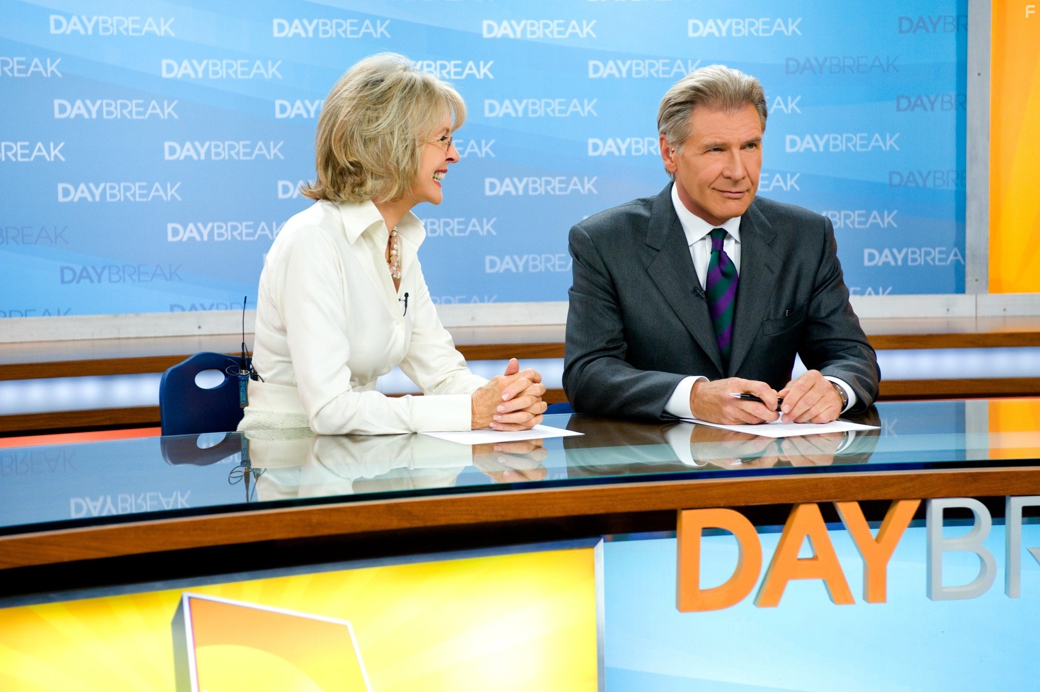 Harrison Ford and Diane Keaton in Доброе утро (2010)