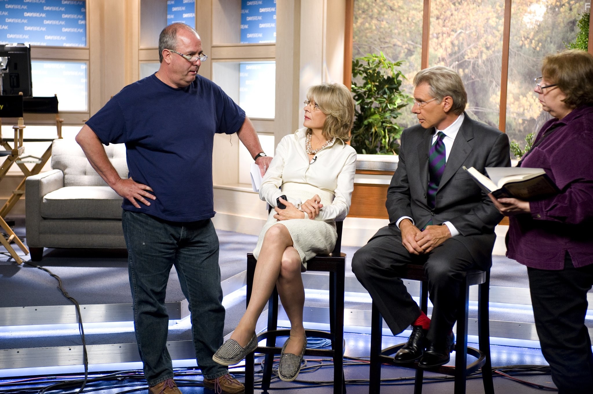 Harrison Ford, Diane Keaton, and Roger Michell in Доброе утро (2010)