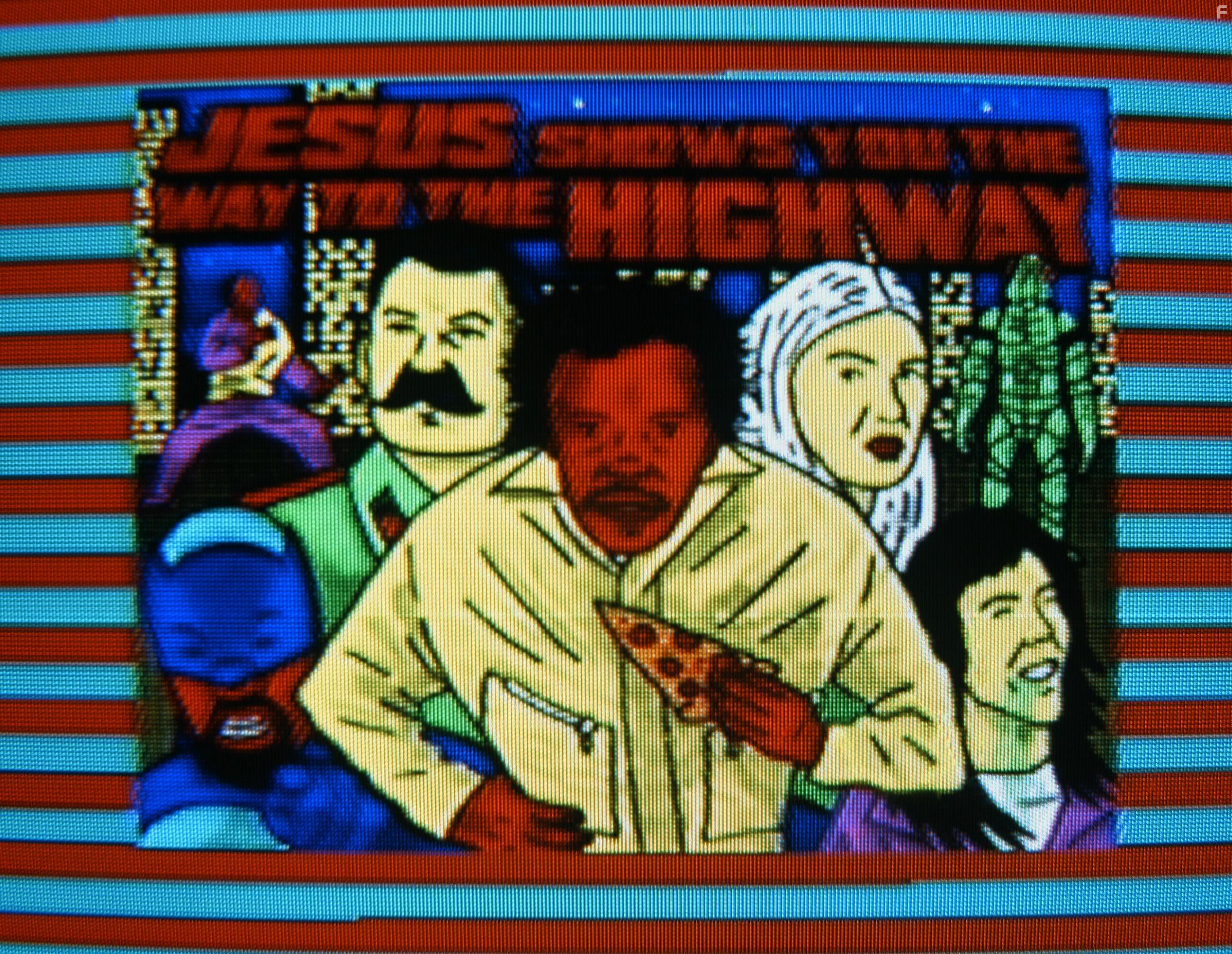 Agustn Mateo, Guillermo Llans, and Daniel Tadesse in Jesus Shows You the Way to the Highway (2019)