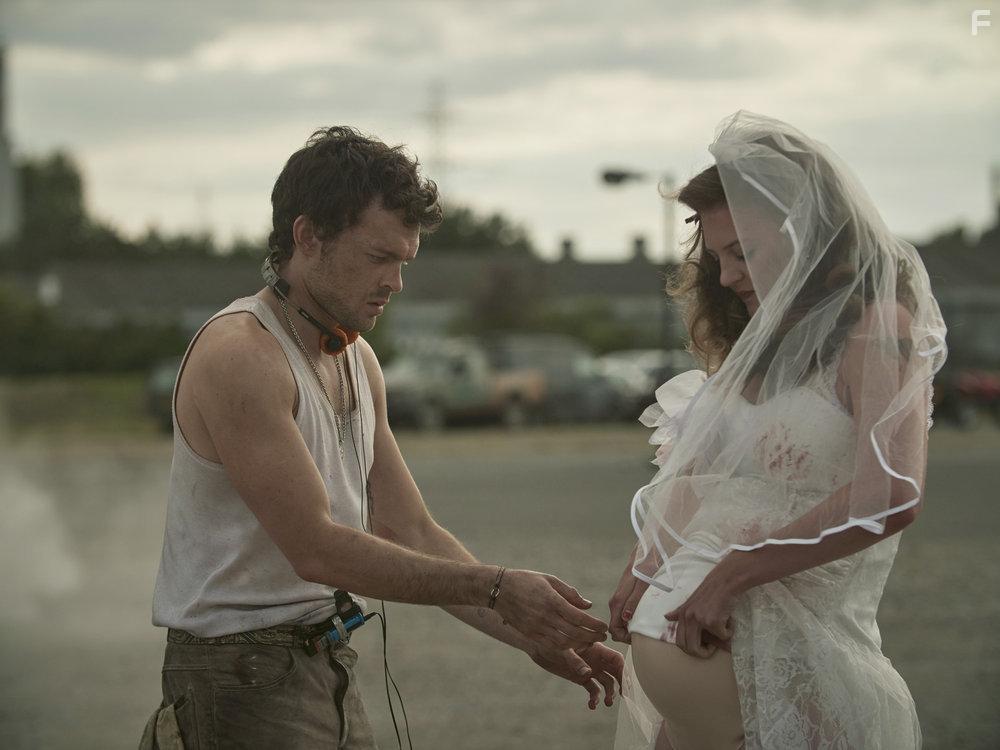 Alden Ehrenreich and Lara Peake in Brave New World: Pilot (2020)