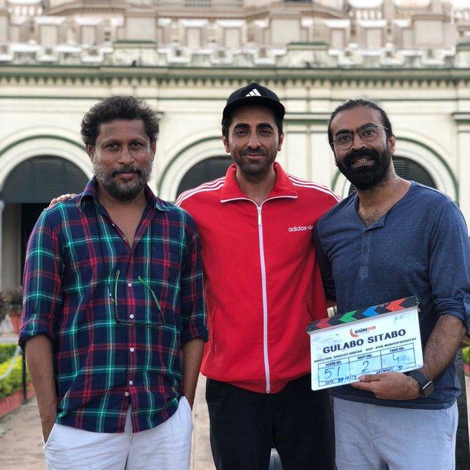Shoojit Sircar and Ayushmann Khurrana in Gulabo Sitabo (2020)