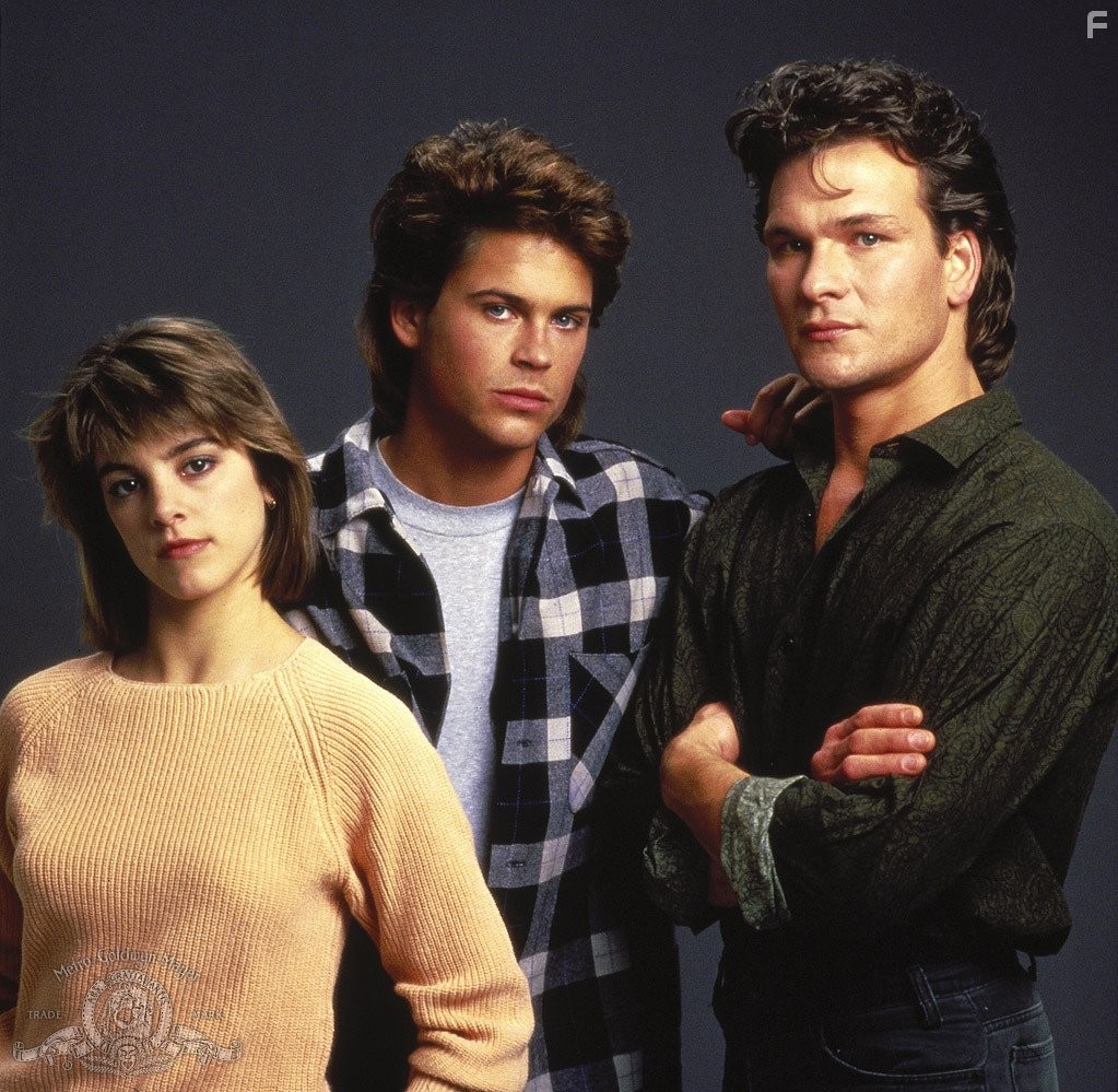 Rob Lowe, Patrick Swayze, and Cynthia Gibb in Молодая кровь (1986)