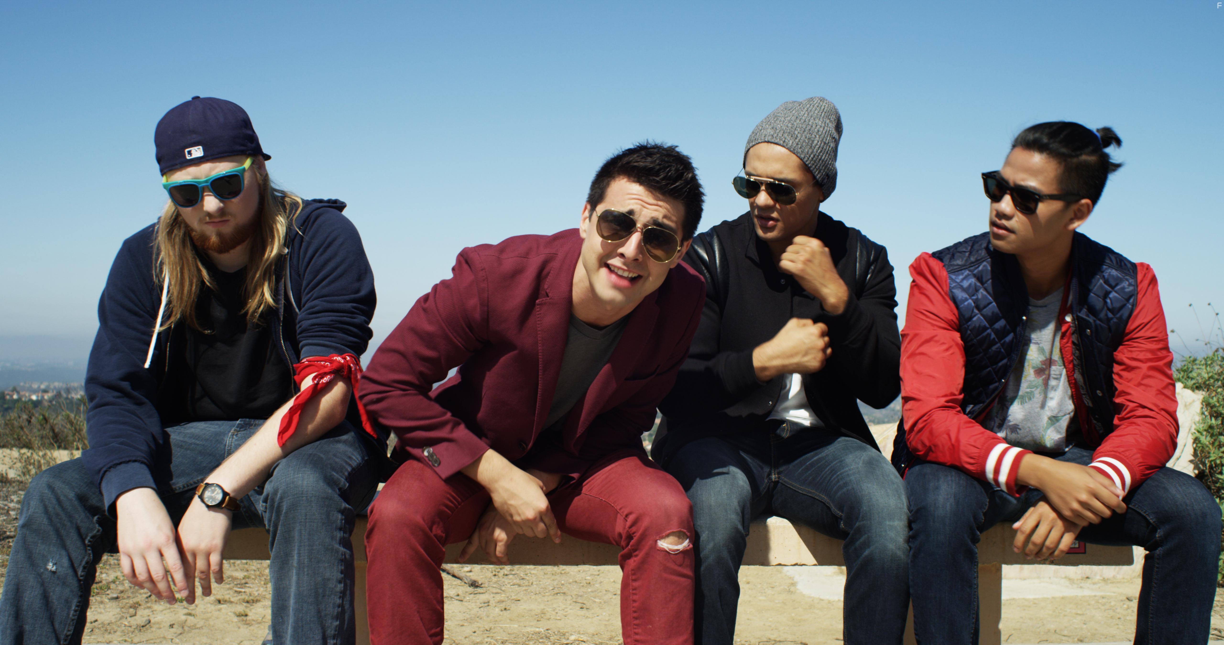 David Meza, Alex Tortora, Garrett Slack, and Liam Makagiansar in The Hardest Thing (2018)