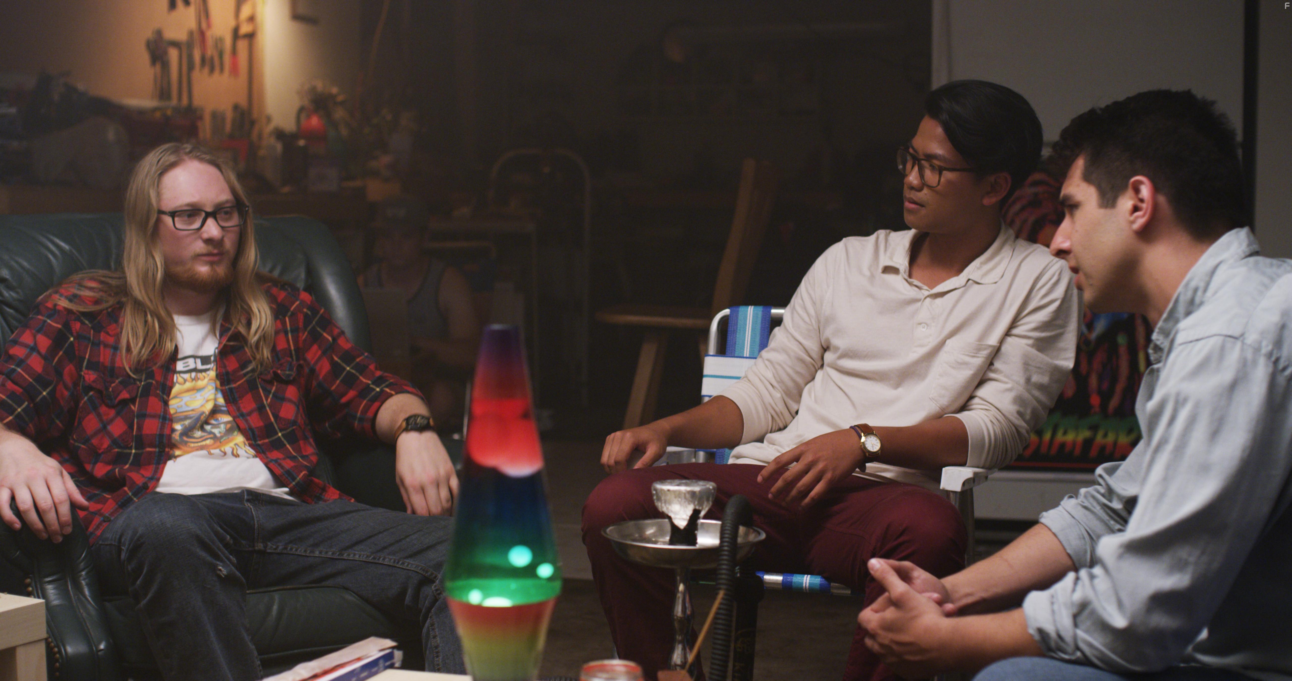 Alex Tortora, Garrett Slack, and Liam Makagiansar in The Hardest Thing (2018)