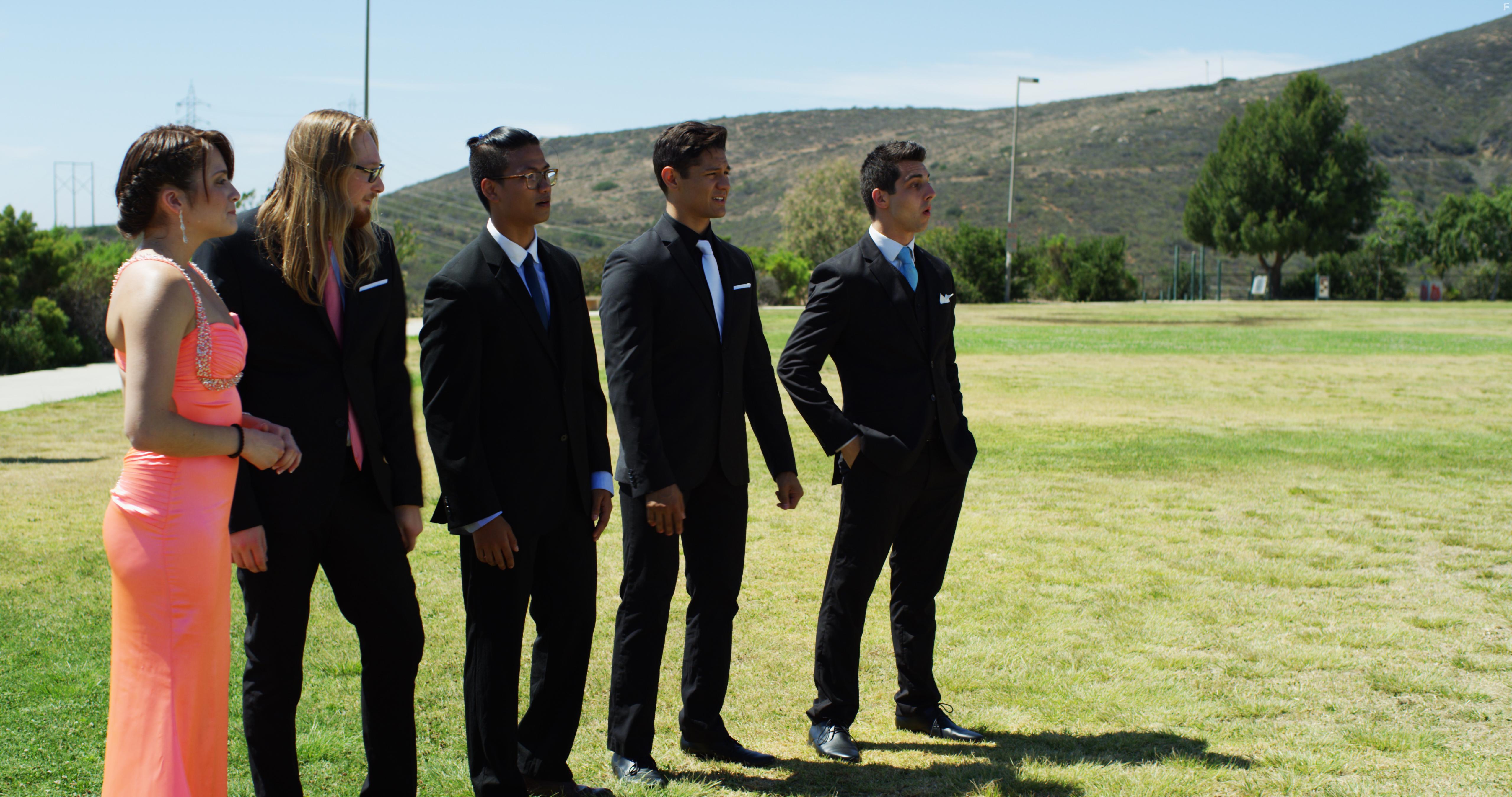 David Meza, Alex Tortora, Garrett Slack, Liam Makagiansar, and Lexi Neidhart in The Hardest Thing (2018)