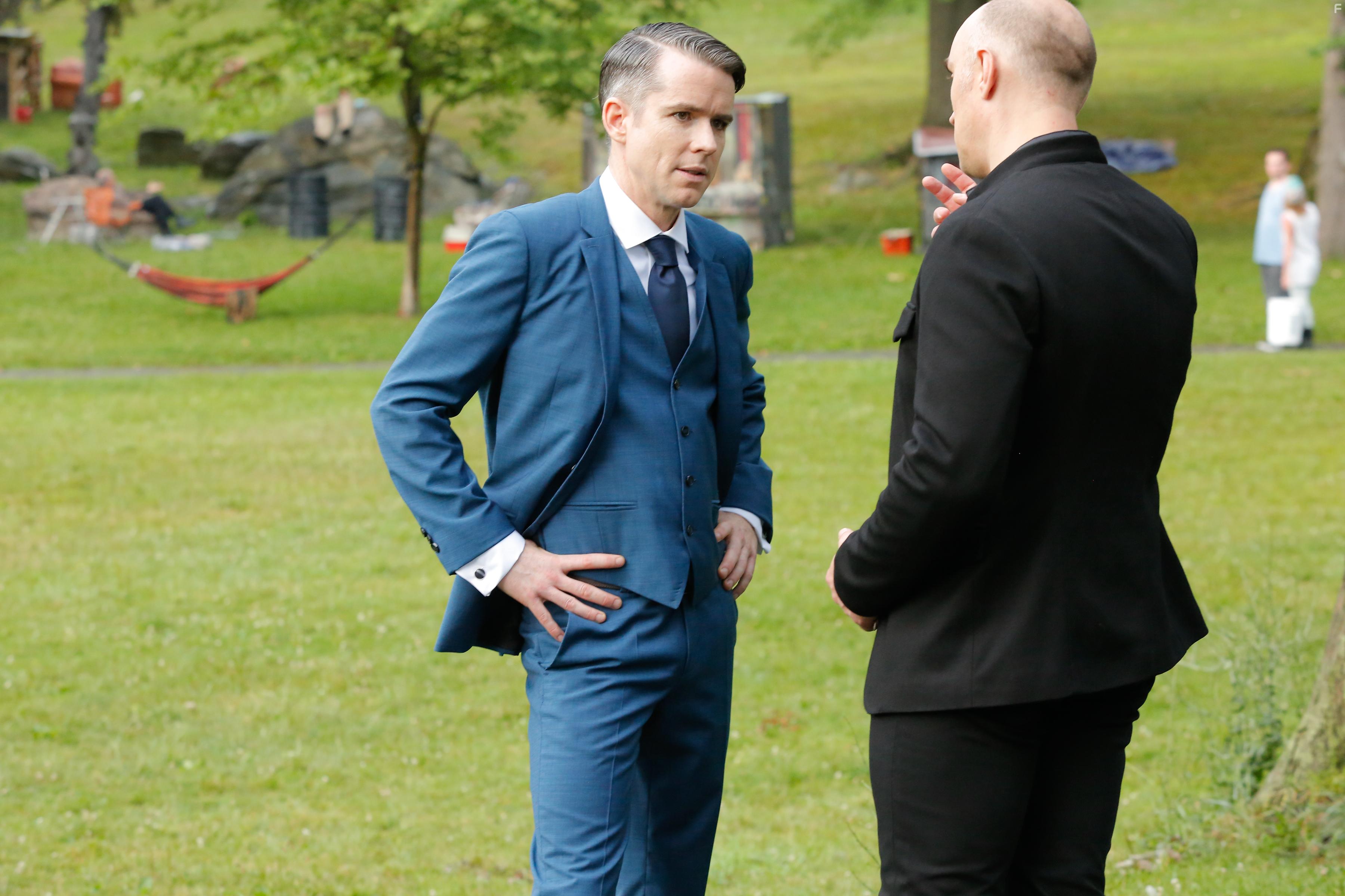 Christian Campbell and Tony Naumovski in Big Dogs (2020)