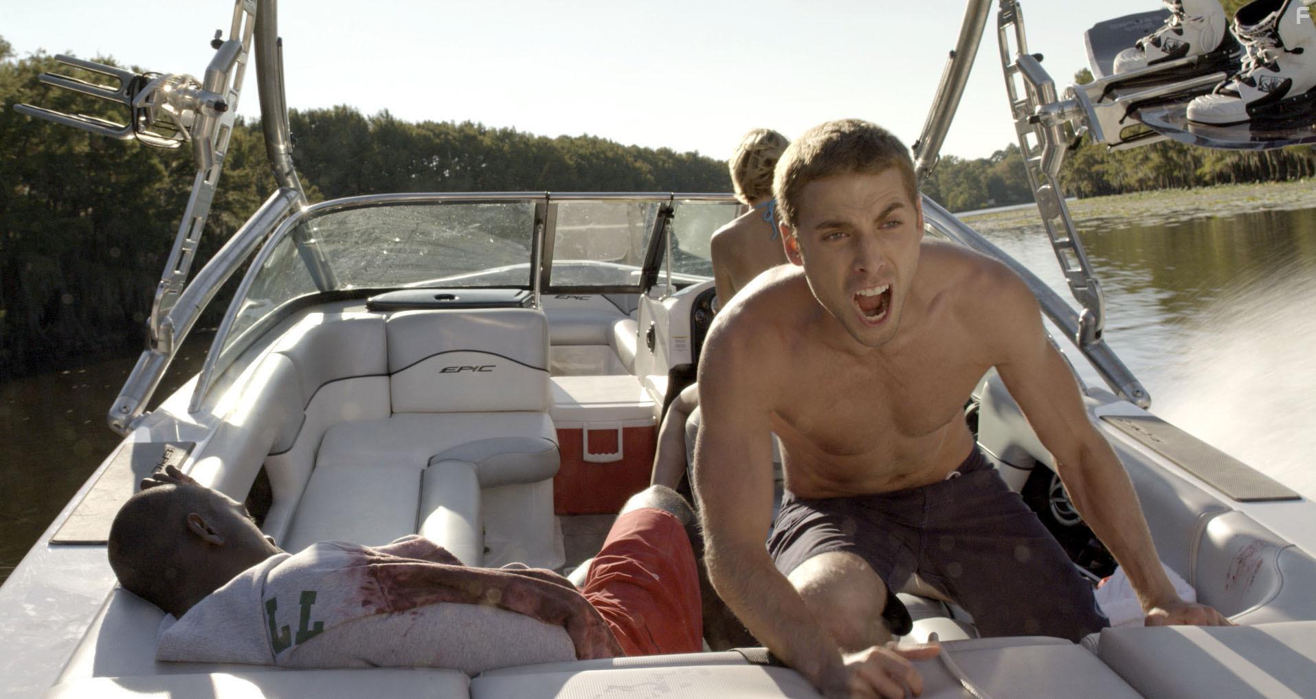 Sara Paxton, Dustin Milligan, and Sinqua Walls in Shark Night 3D (2011)