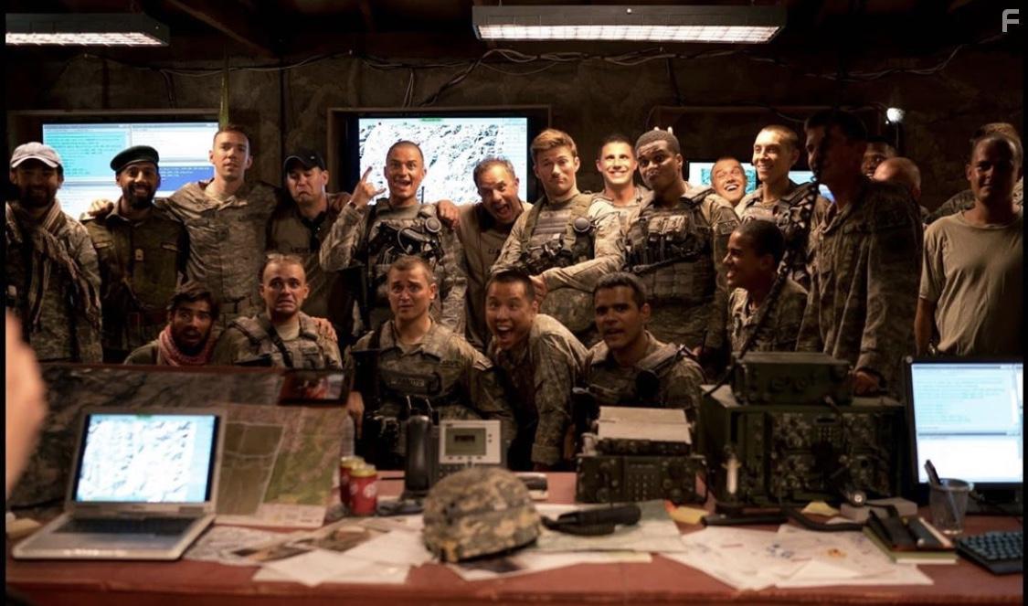 Orlando Bloom, Cory Hardrict, Jacob Scipio, Bobby Lockwood, Alexander Arnold, Will Attenborough, Scott Eastwood, Kwame Patterson, Fahim Fazli, Jonathan Yunger, Caleb Landry Jones, James Jagger, Alfie Stewart, Celina Sinden, Aleksandar Aleksiev, Jack Kesy, Taylor John Smith, Milo Gibson, Scott Alda Coffey, and Marin Rangelov in The Outpost (2020)