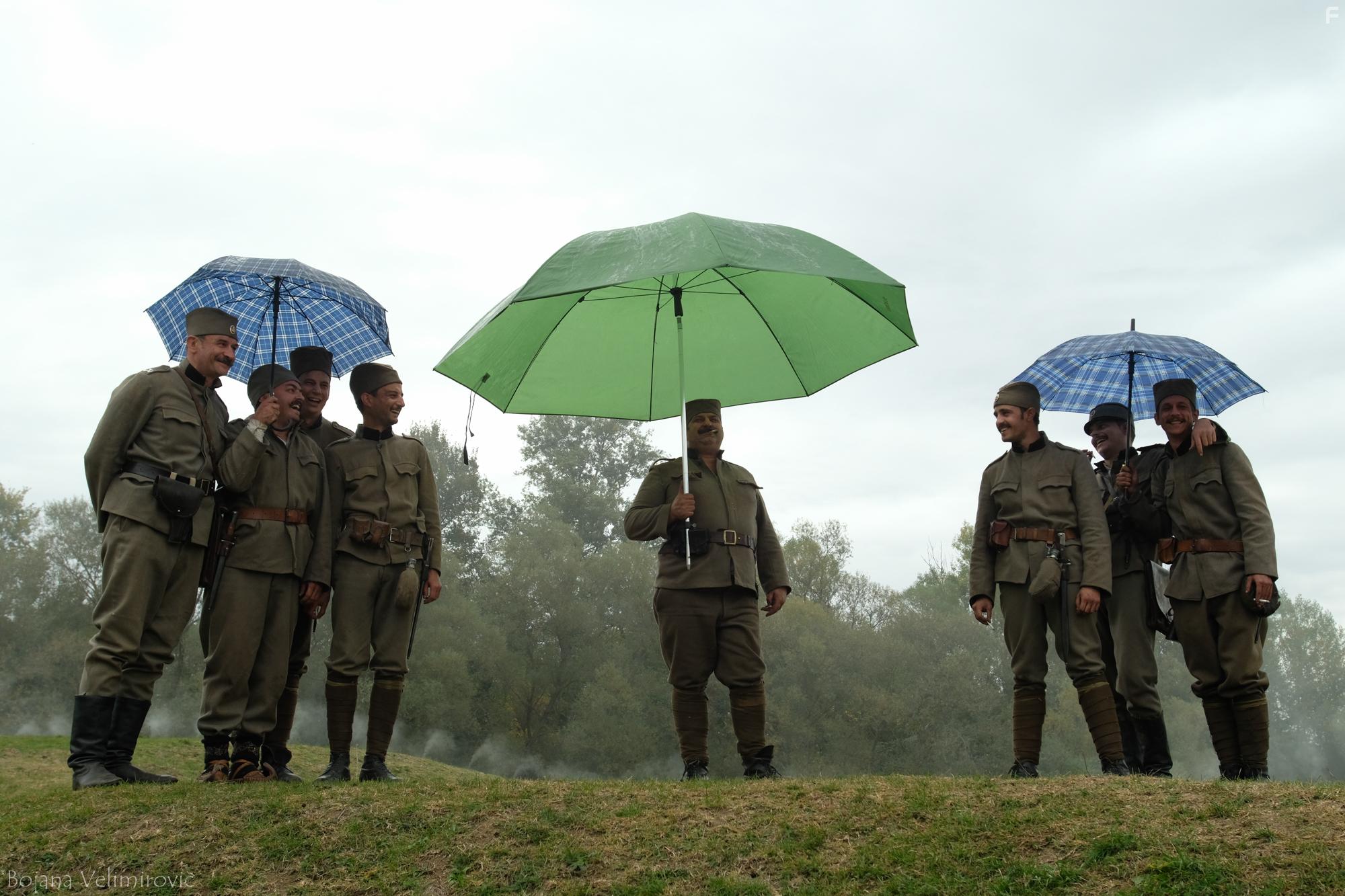 Nikola Ilic, Aleksandar Djurica, Nenad Okanovic, Marko Pavlovski, Vuk Jovanovic, Marko Gvero, and Marko Vasiljevic in Zaspanka za vojnike (2018)