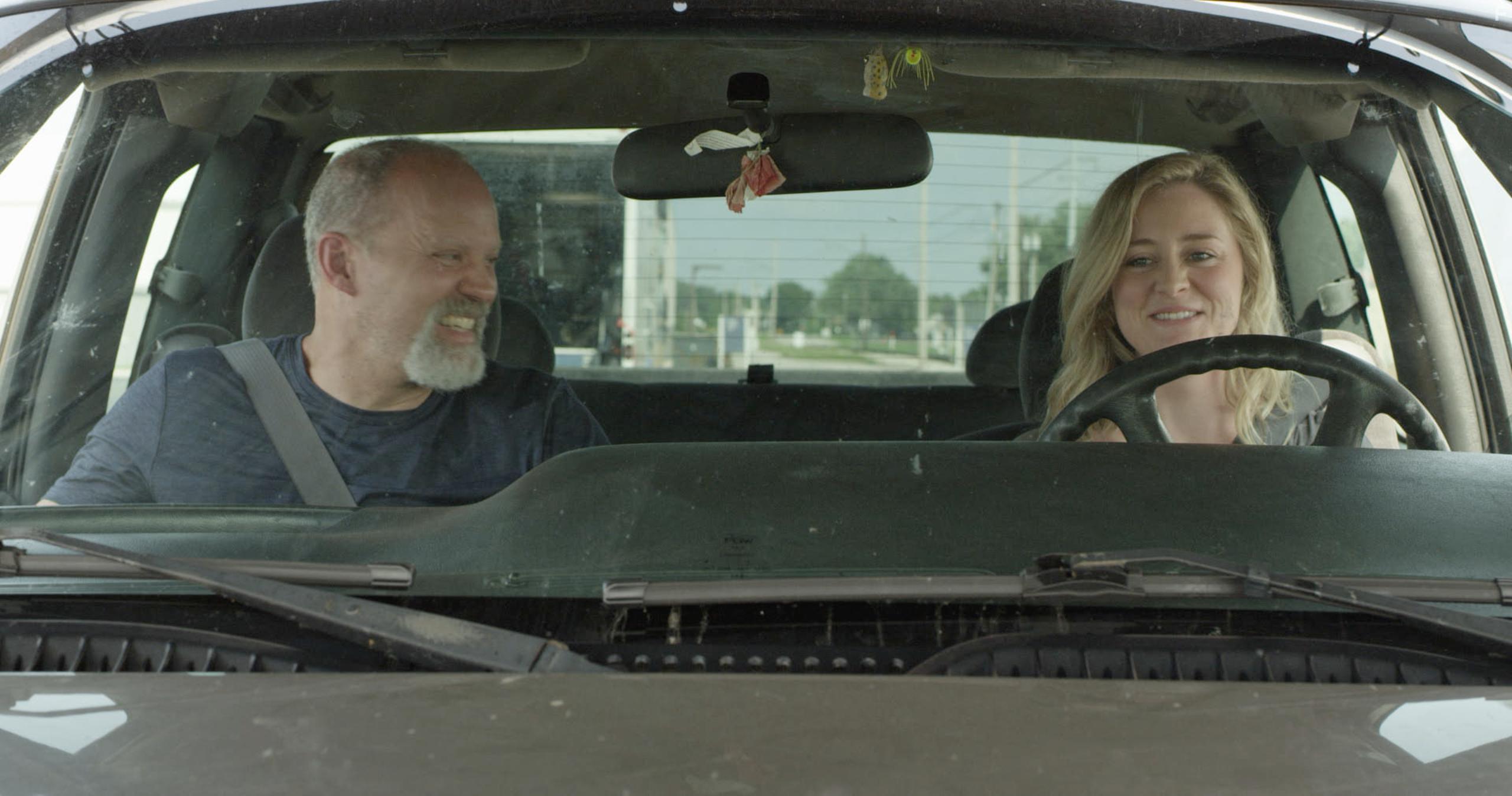 Jeff Puckett and Tori Titmas in The Girls of Summer (2020)