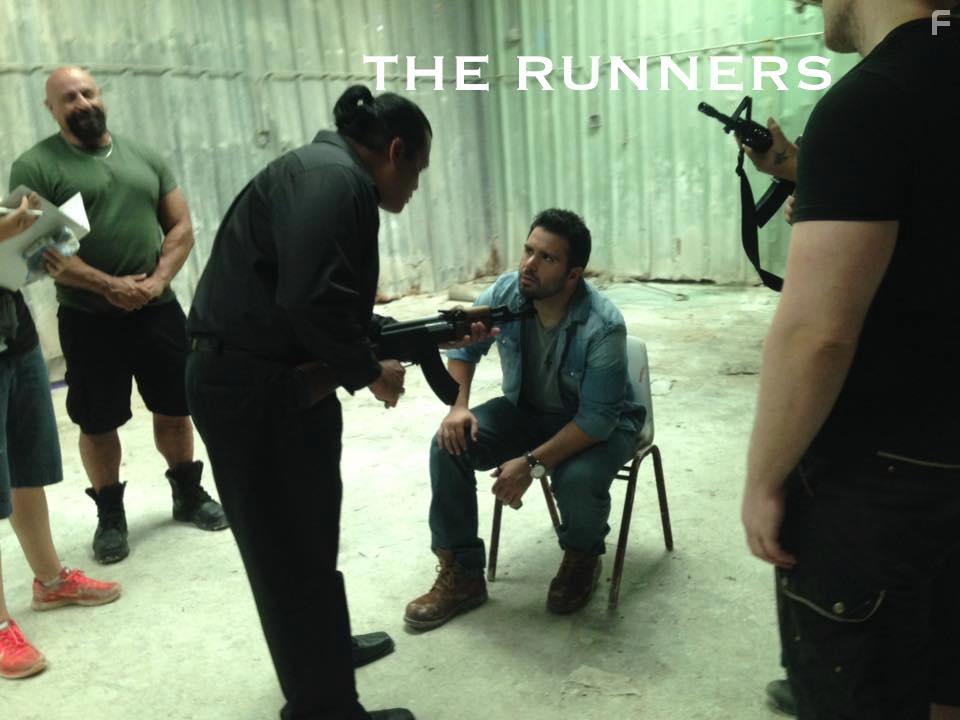 Micah Lyons and Raymond Tostado in The Runners (2020)
