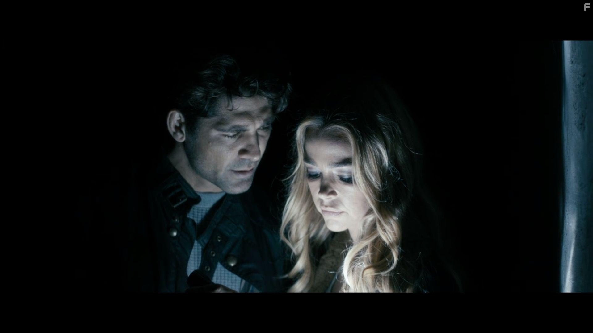 Denise Richards and Bren Foster in Alpha Code (2020)