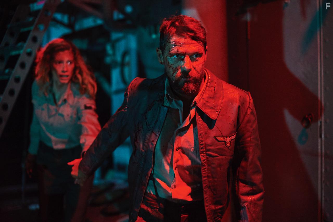 Nathan Phillips and Alyssa Sutherland in Blood Vessel (2019)