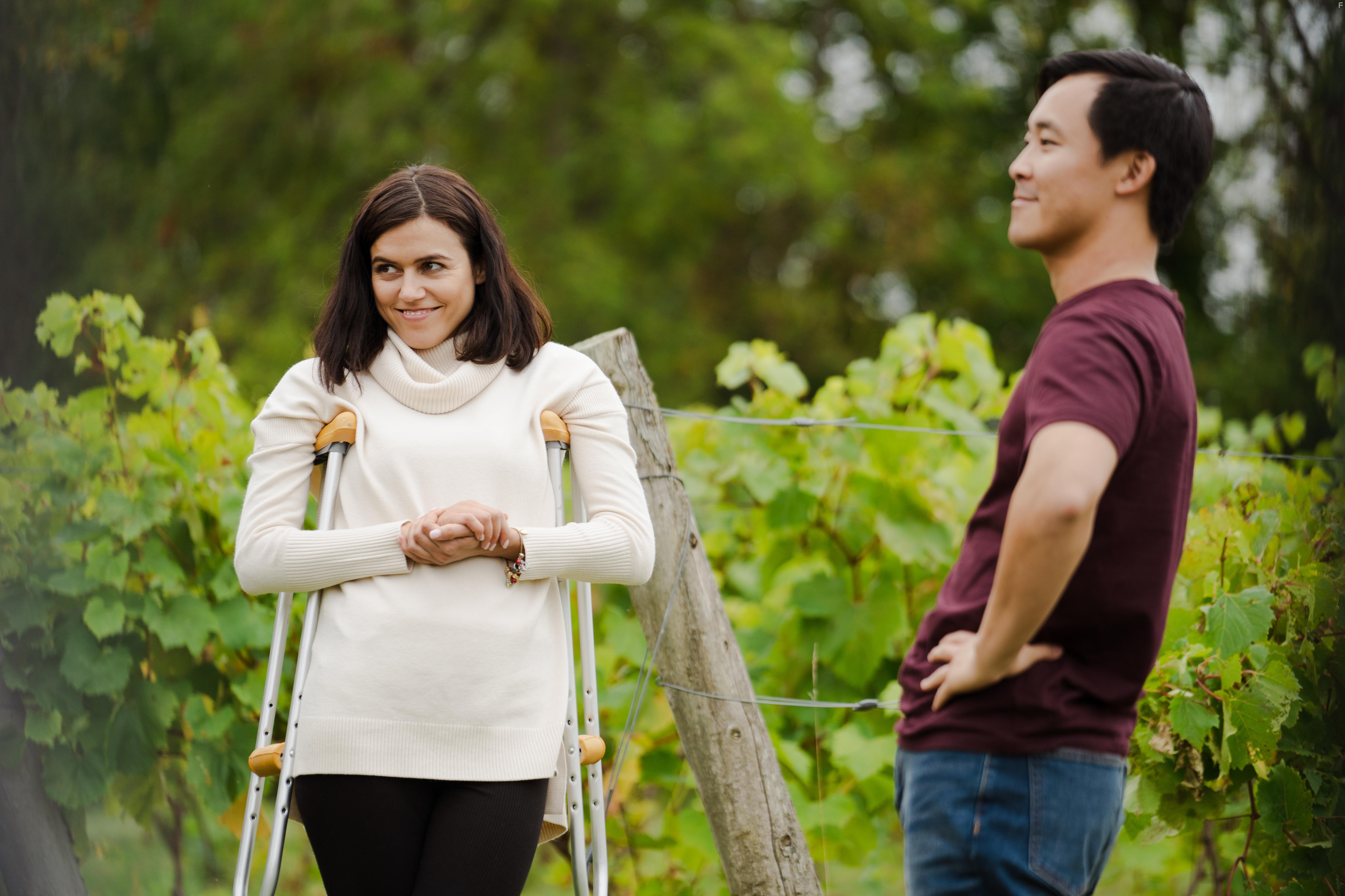 Andy Yu and Nina Kiri in Love in Harmony Valley (2020)