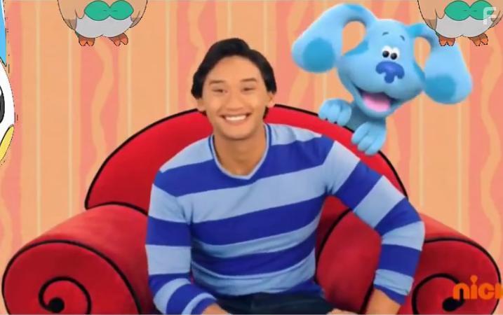 Traci Paige Johnson and Joshua Dela Cruz in Blue's Clues & You: Laugh with Blue (2019)