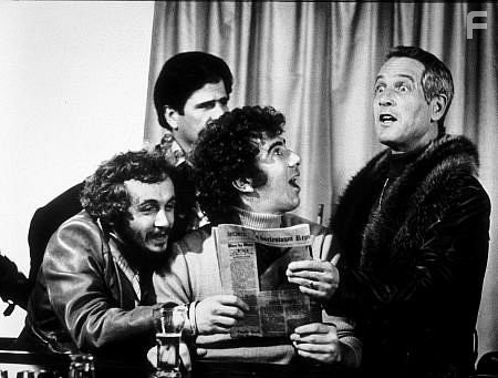 "Slap Shot," Paul Newman, Yvon Barette, Stephen Mandillo, Jerry  Houser.