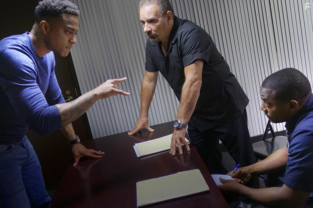 Travis Jacobs, Tim Cinnante, and Christian Barber in American Wisper (2020)