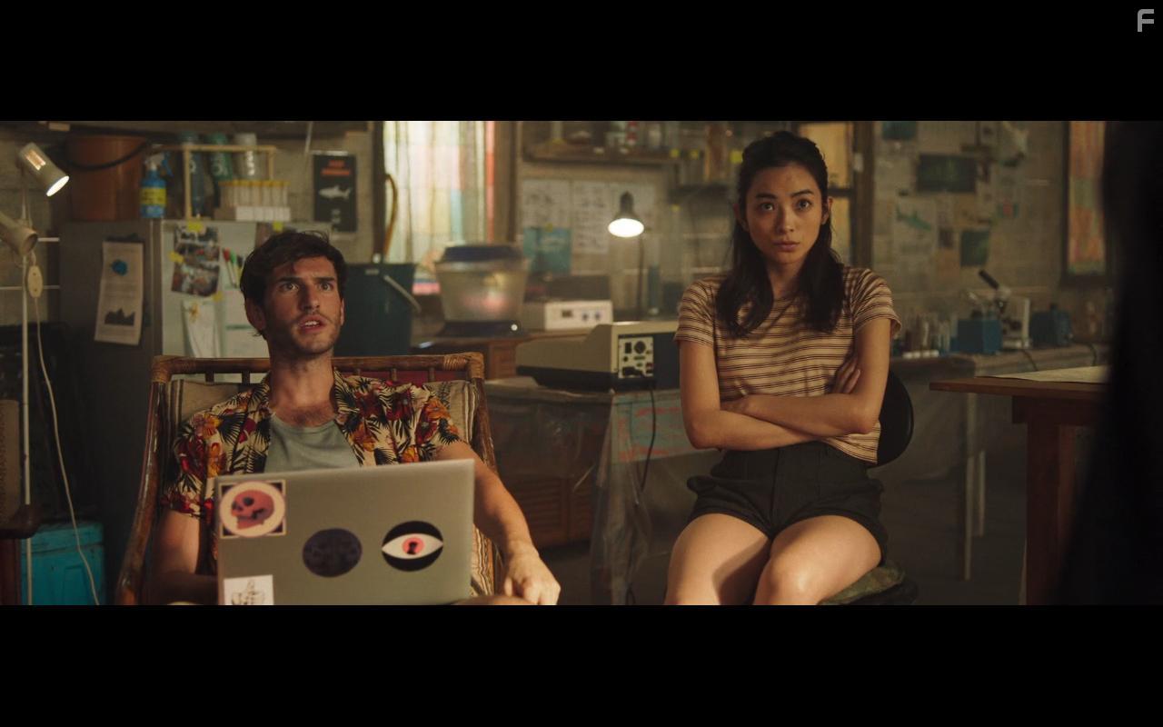 Reina Aoi and Alex Bhat in Deep Blue Sea 3 (2020)