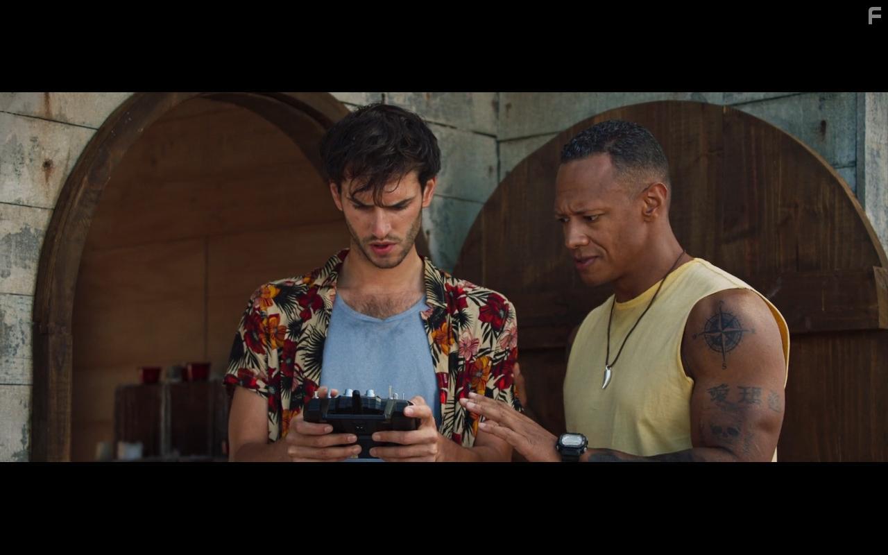 Emerson Brooks and Alex Bhat in Deep Blue Sea 3 (2020)