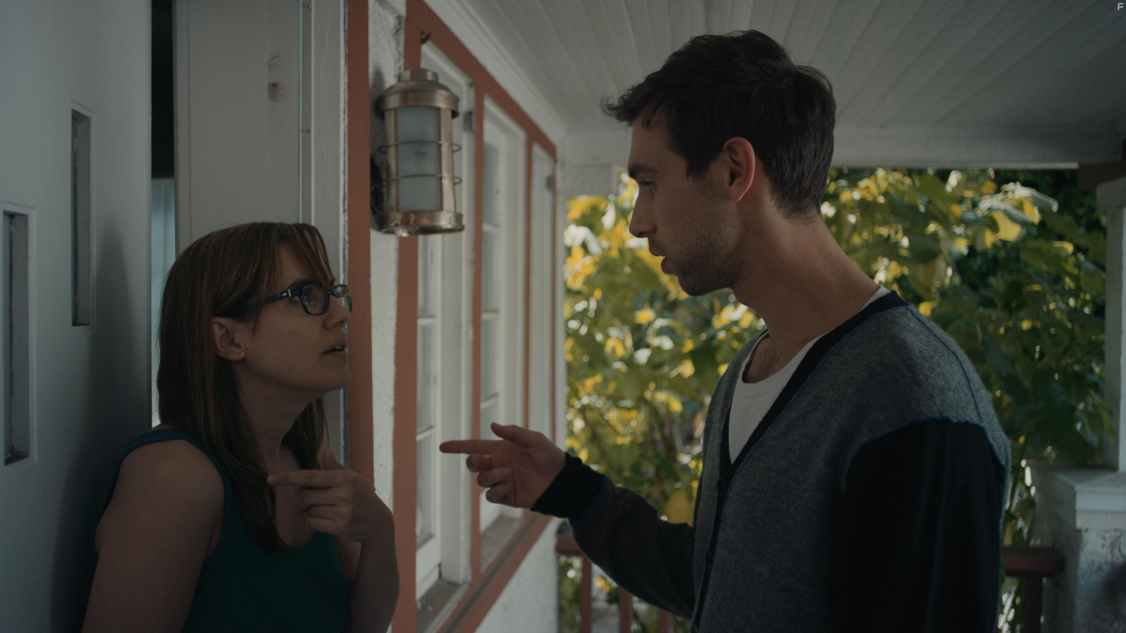 Jennifer Prediger and Blake Berris in Living Room Coffin (2018)