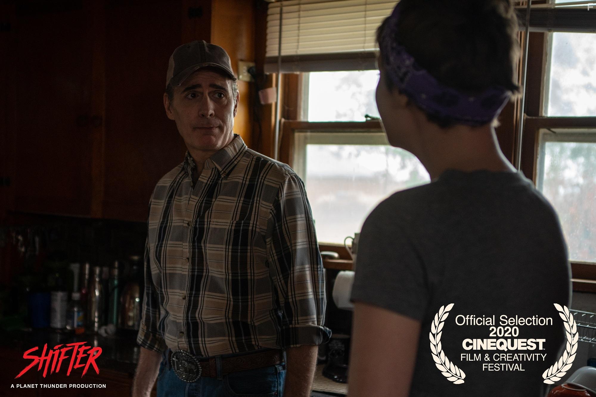 Paul T. Taylor and Nicole Fancher in Shifter (2020)