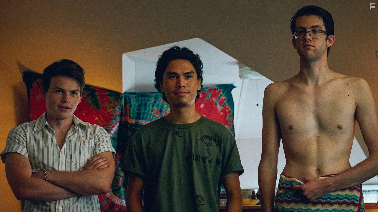 Brandon Daley, Forrest Goodluck, and Josh Wiggins in I Used to Go Here (2020)