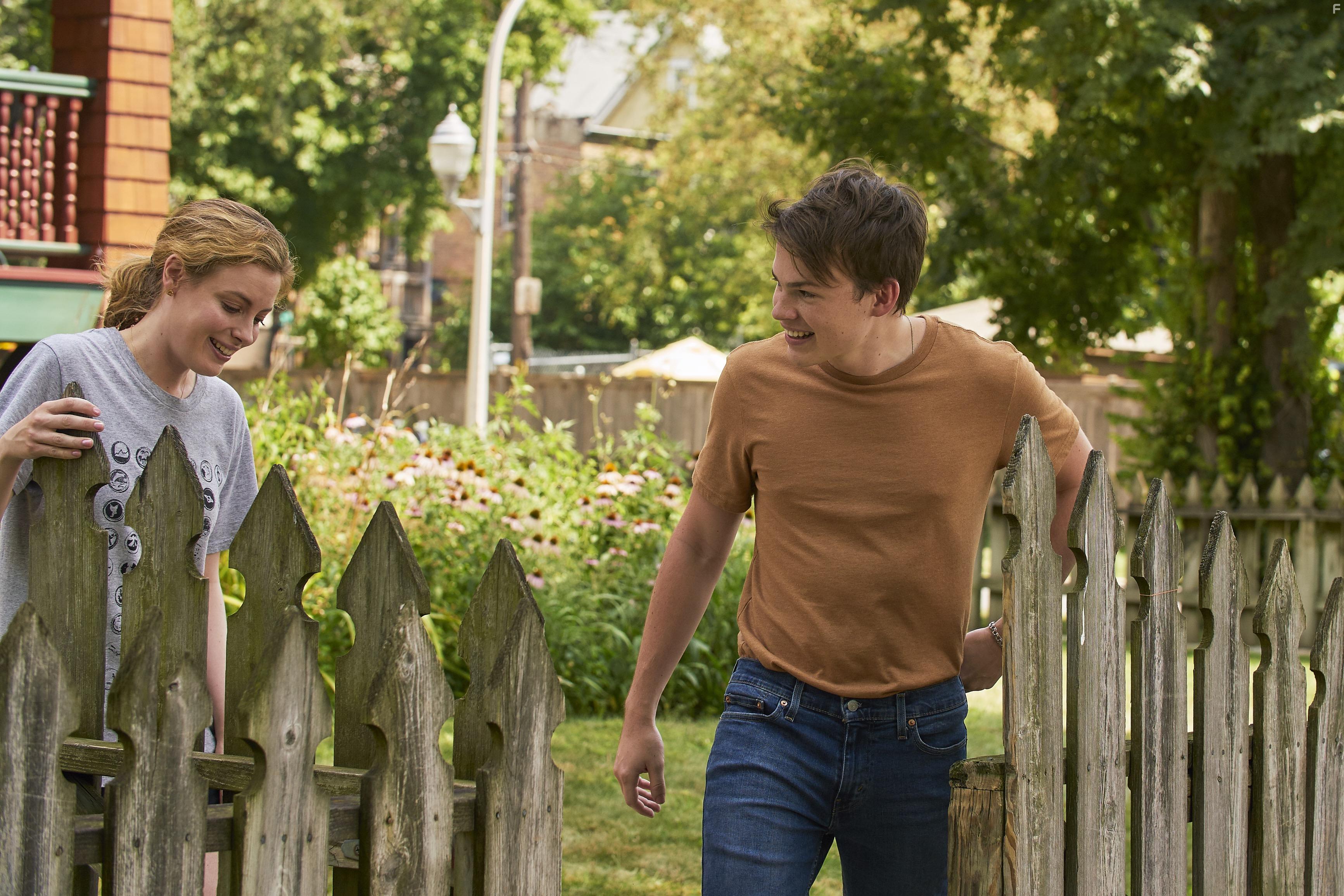 Gillian Jacobs and Josh Wiggins in I Used to Go Here (2020)