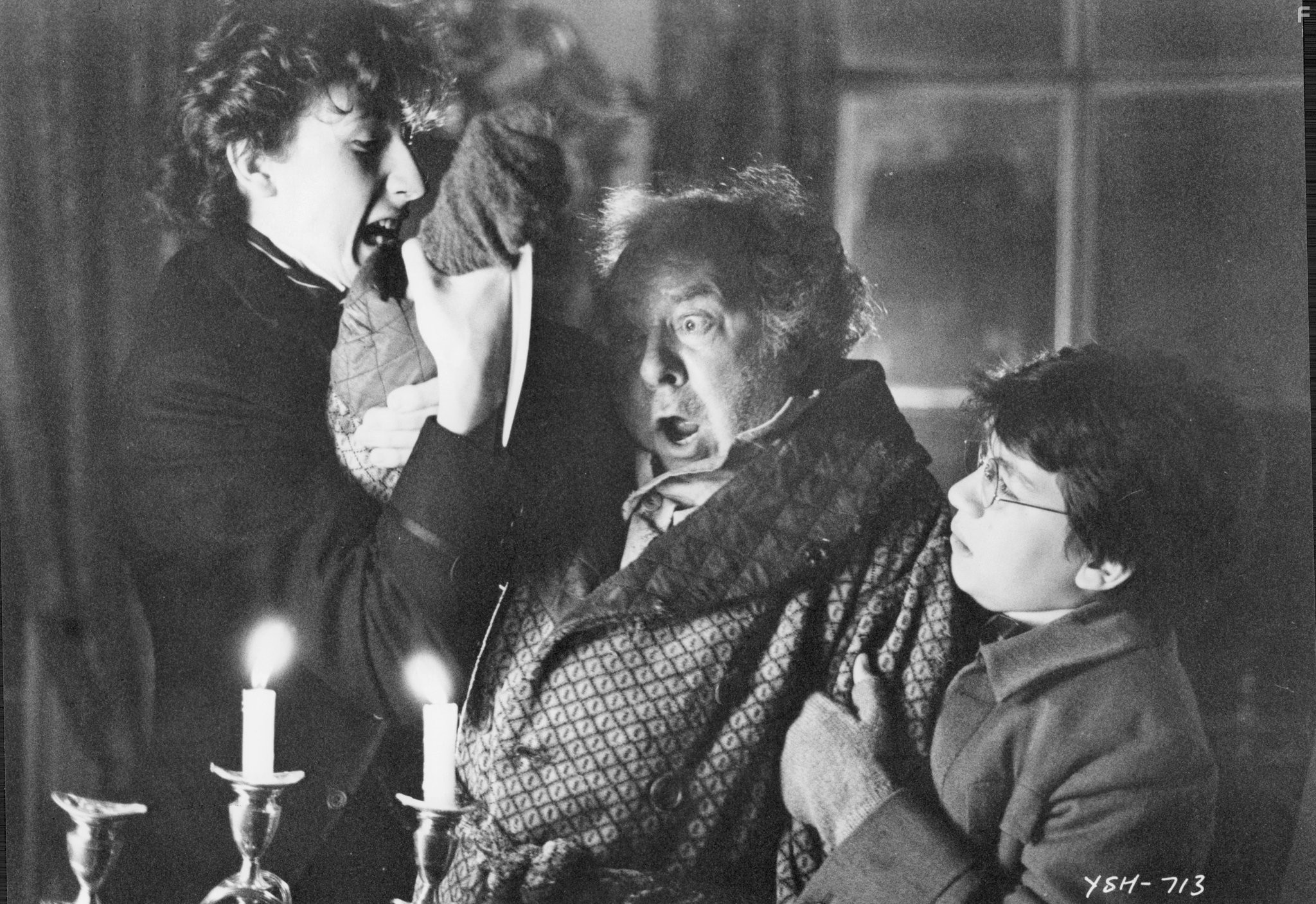 Alan Cox, Freddie Jones, and Nicholas Rowe in Молодой Шерлок Холмс (1985)