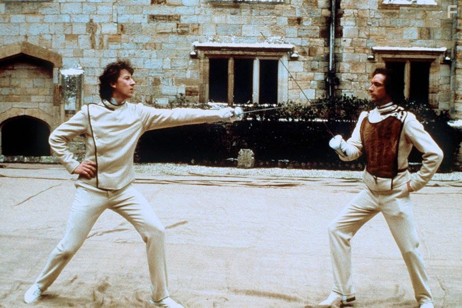 Anthony Higgins and Nicholas Rowe in Молодой Шерлок Холмс (1985)