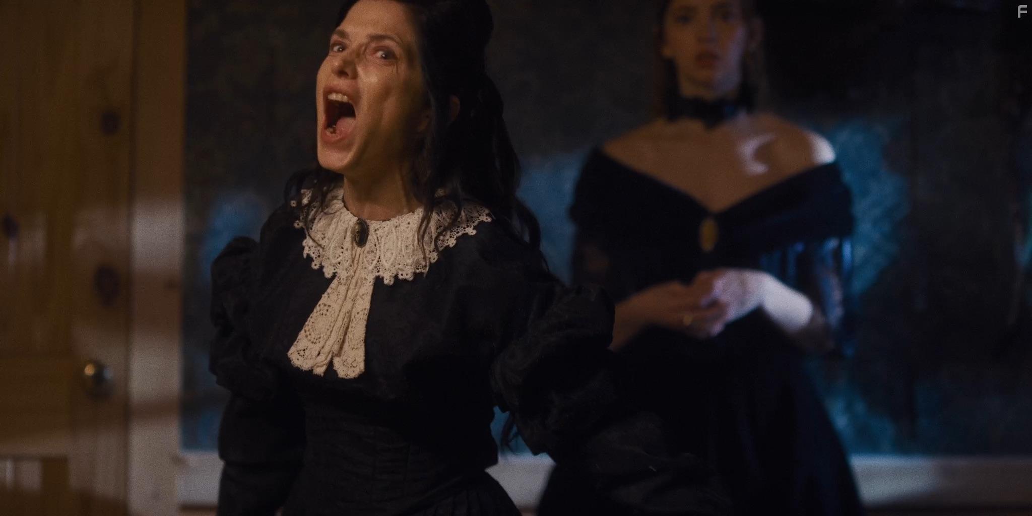 Melora Walters and Natasha Bassett in The Pale Door (2020)