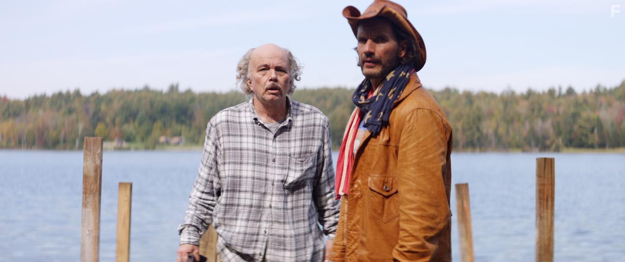 Clint Howard and Michael Worth in Apple Seed (2019)
