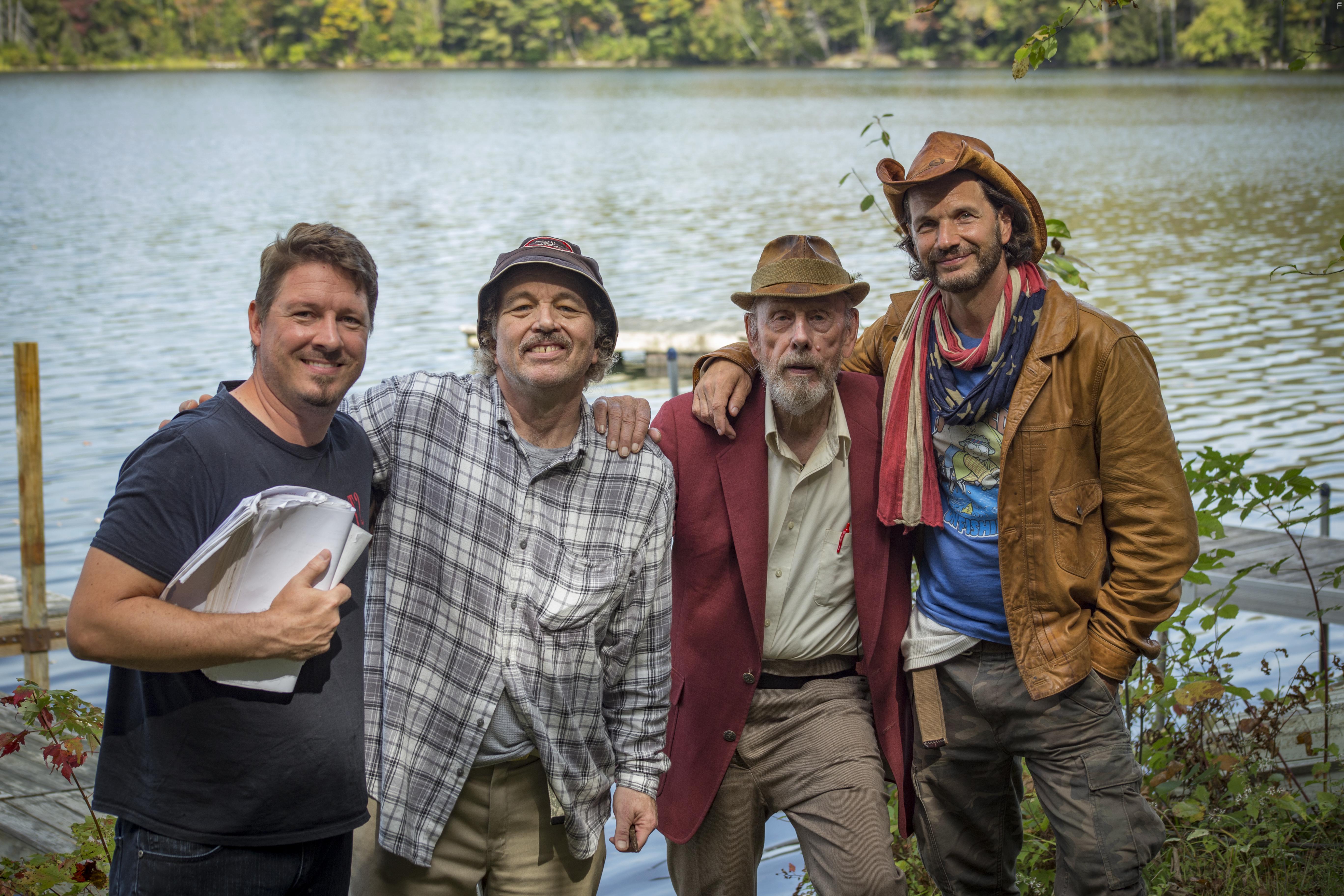 Clint Howard, Rance Howard, Michael Worth, and Dustin Rikert in Apple Seed (2019)