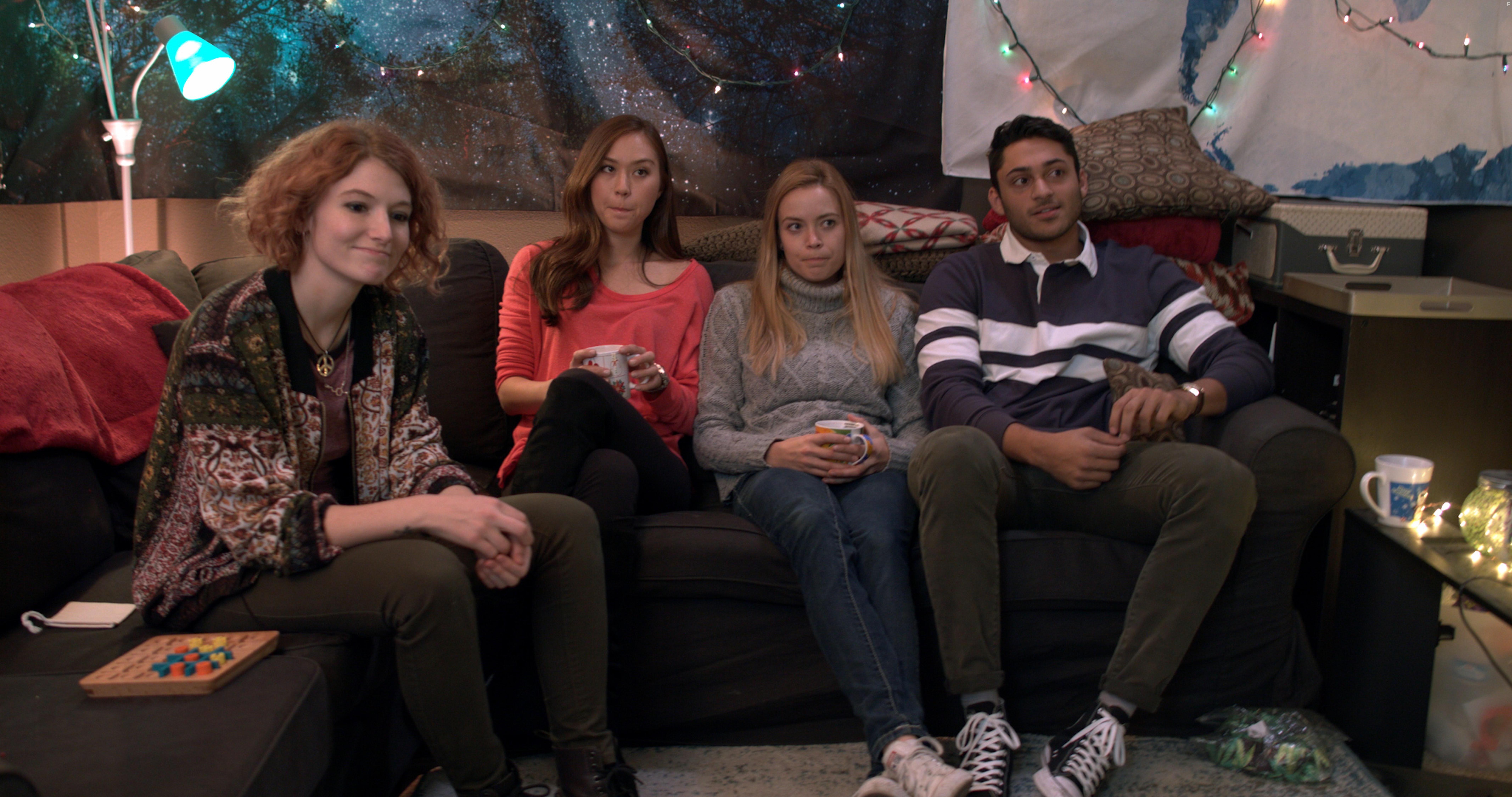 Katee Shean, Annie Newton, Geoffrey James, and Natasha Gualy in Twelve Days of Christmas (2020)