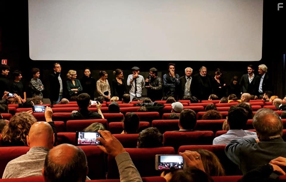 Giorgio Colangeli, Alberto Di Stasio, Francesco Pannofino, Giulia Schiavo, Lidia Vitale, Riccardo Russo, Stefano Ambrogi, Fabrizio Sabatucci, Giada Fradeani, Francesco Carnesecchi, Andrette Lo Conte, Efisio Sanna, Veruska Rossi, Daniele Mariani, Gabriele Fiore, Giulia Cragnotti, Francesco De Fabiani, and Siria Simeoni at an event for La partita (2019)