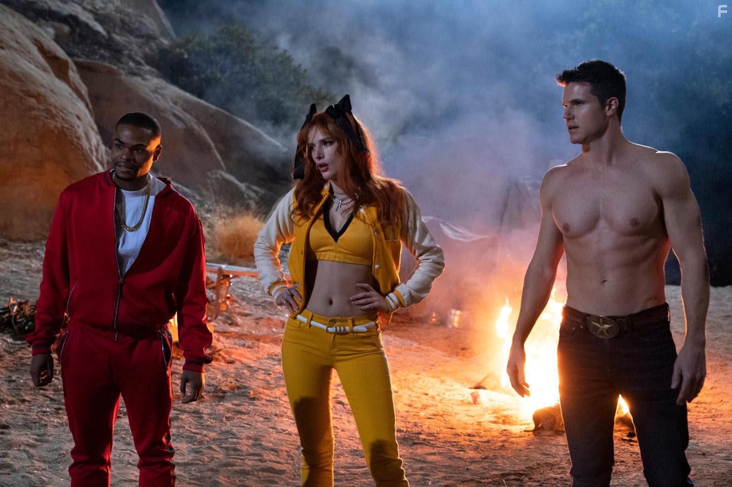 Robbie Amell, Bella Thorne, and Andrew Bachelor in The Babysitter: Killer Queen (2020)