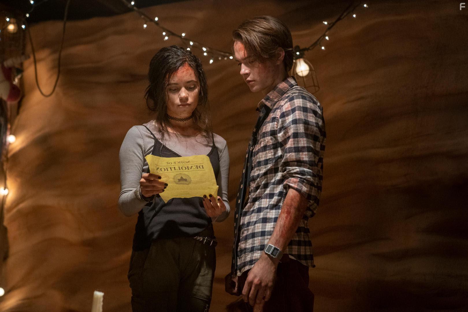 Jenna Ortega and Judah Lewis in The Babysitter: Killer Queen (2020)
