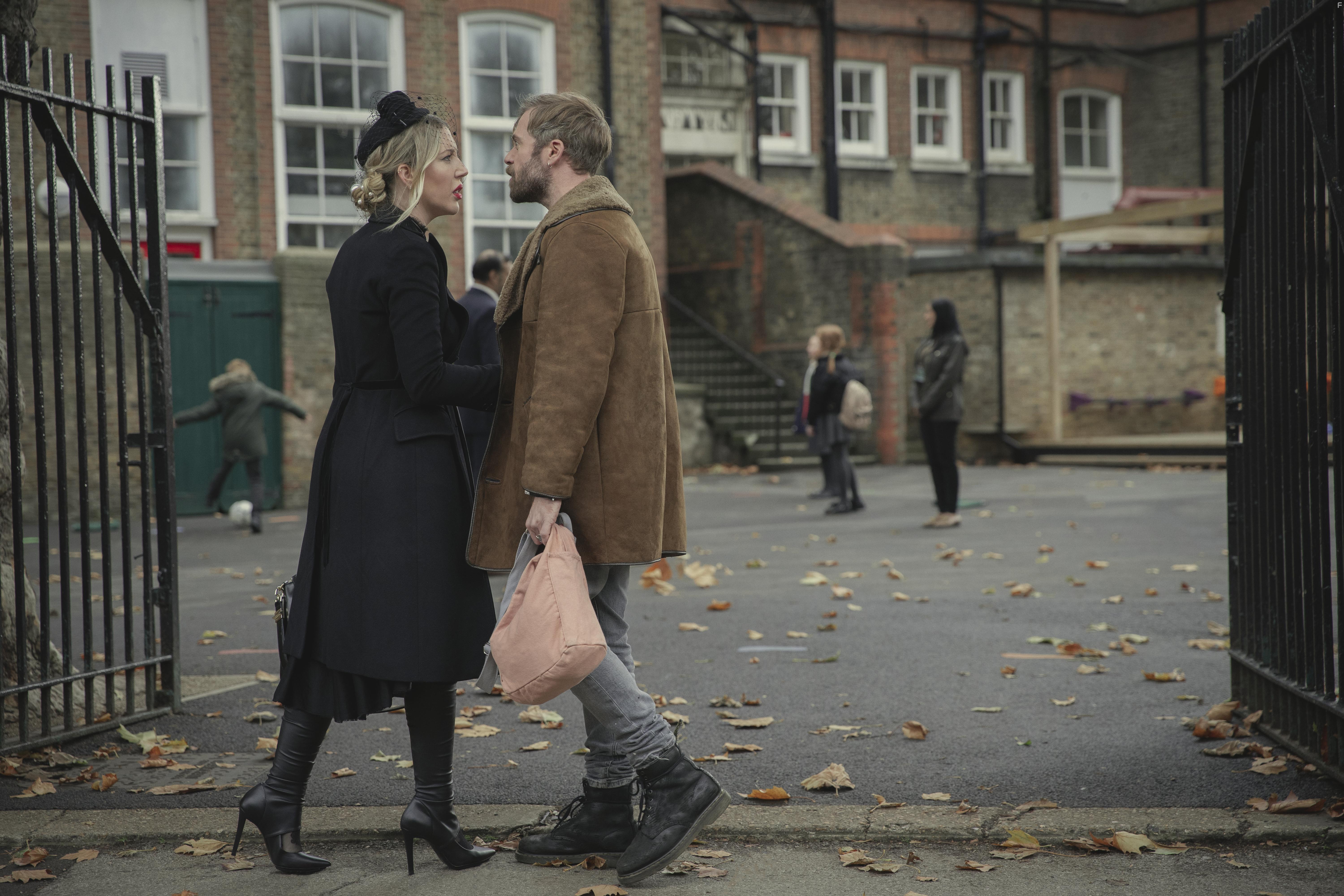 Rory Keenan and Katherine Ryan in The Duchess (2020)