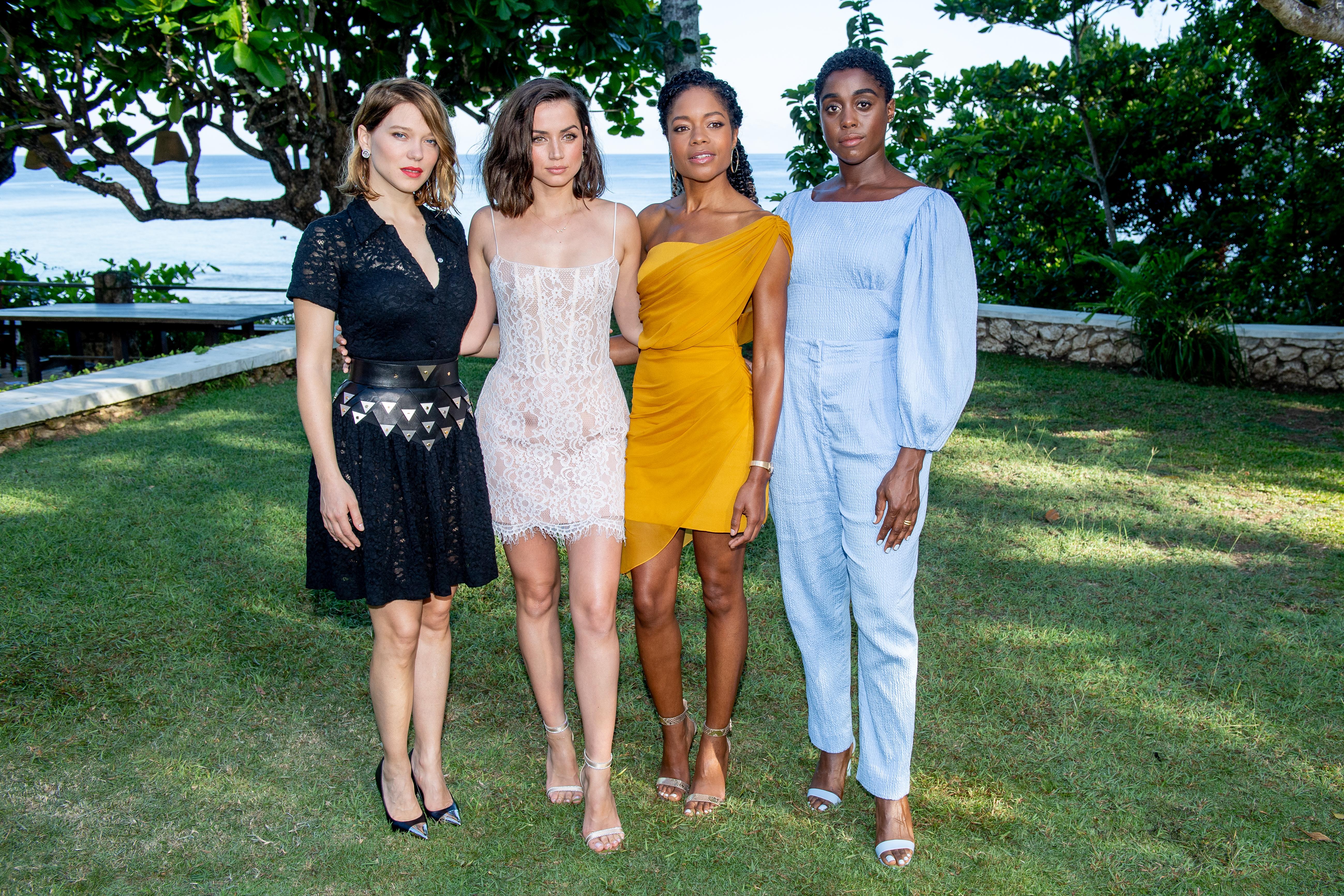 Naomie Harris, Ana de Armas, La Seydoux, and Lashana Lynch at an event for No Time to Die (2020)
