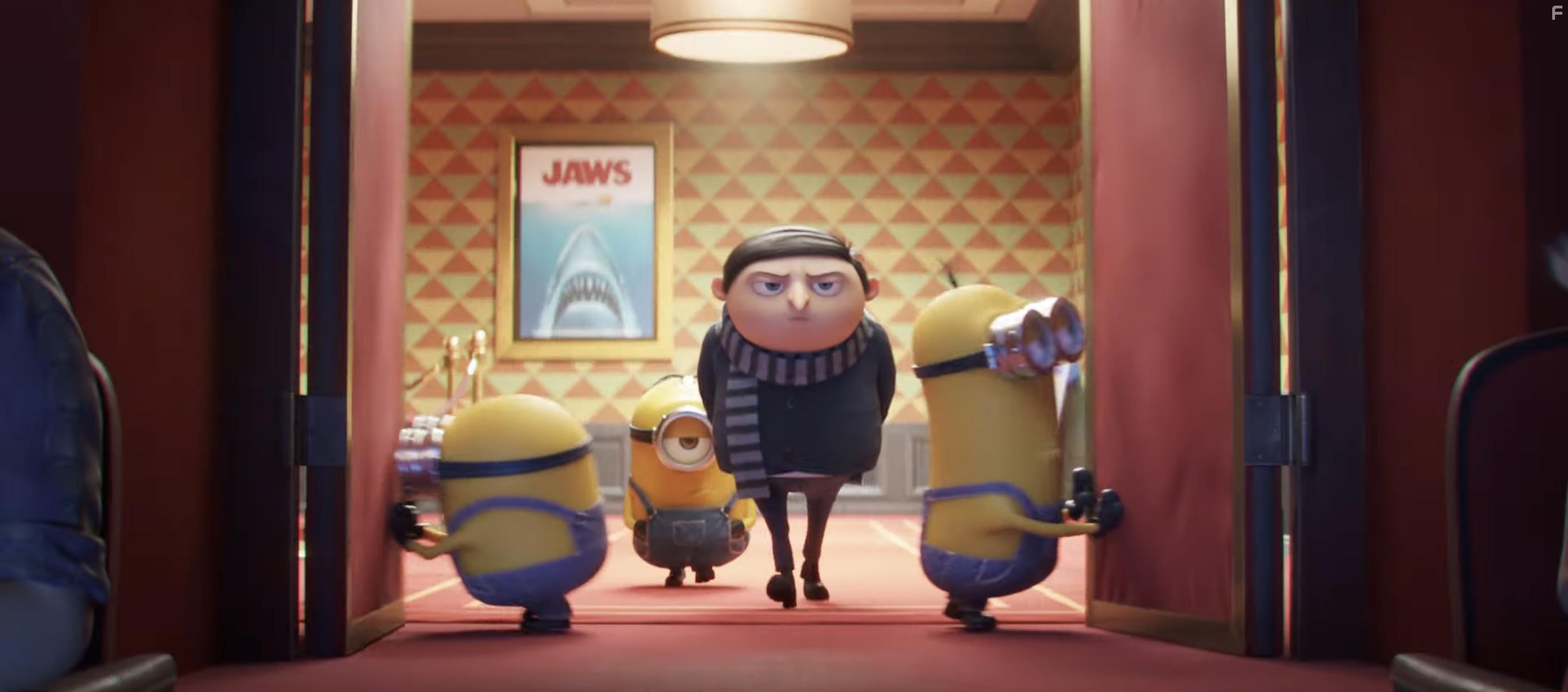 Steve Carell and Pierre Coffin in Minions 2: The Rise of Gru (2022)