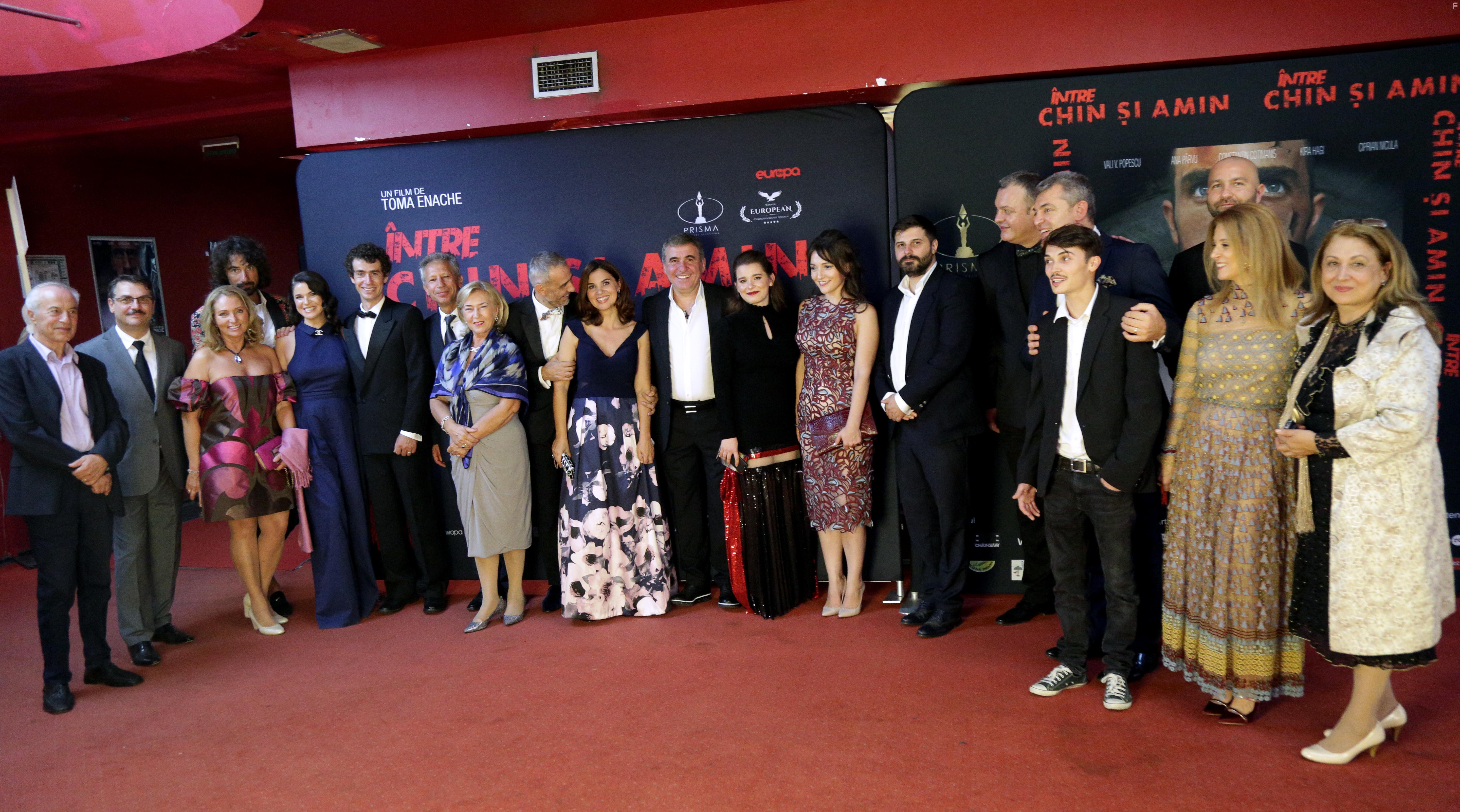 Elena Enache, Mircea Taiss, Dragos Stoica, Toma Enache, Teodora Calagiu Garofil, Kira Hagi, and Vali Popescu at an event for Between Pain and Amen (2019)