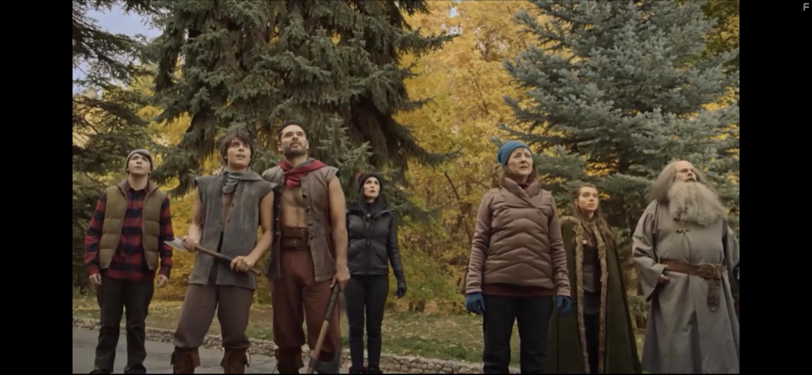 Danielle Bisutti, Bonita Friedericy, Joel McCrary, Caitlin Carmichael, Jorge E. Rodriguez, Sloane Morgan Siegel, and Pearce Joza in Dwight in Shining Armor (2019)