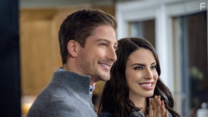 Jessica Lowndes and Daniel Lissing at an event for A December Bride (2016)