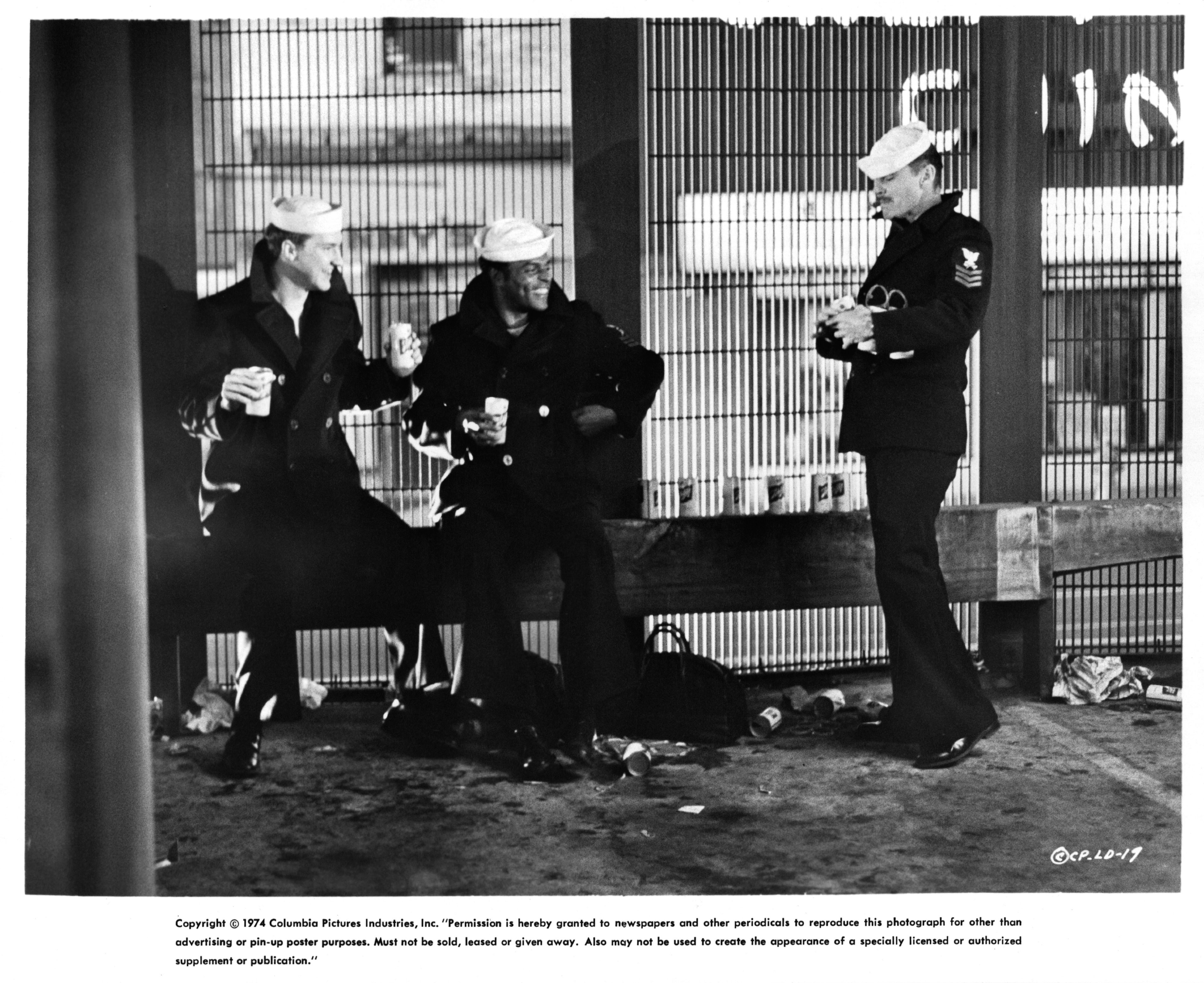 Jack Nicholson, Randy Quaid, and Otis Young in Последний наряд (1973)