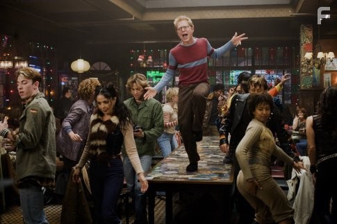 Adam Pascal, Anthony Rapp, and Tracie Thoms in Богема (2005)