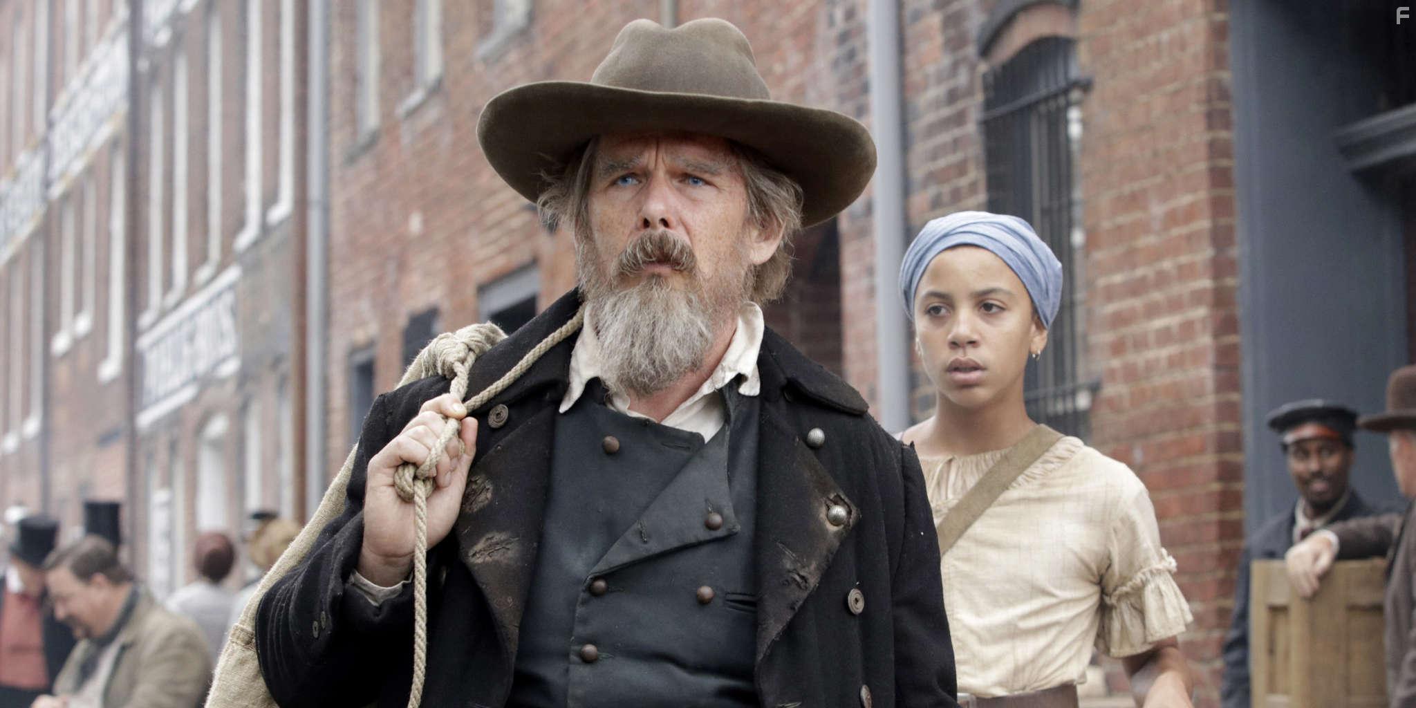 Ethan Hawke and Joshua Caleb Johnson in The Good Lord Bird: Mister Fred (2020)