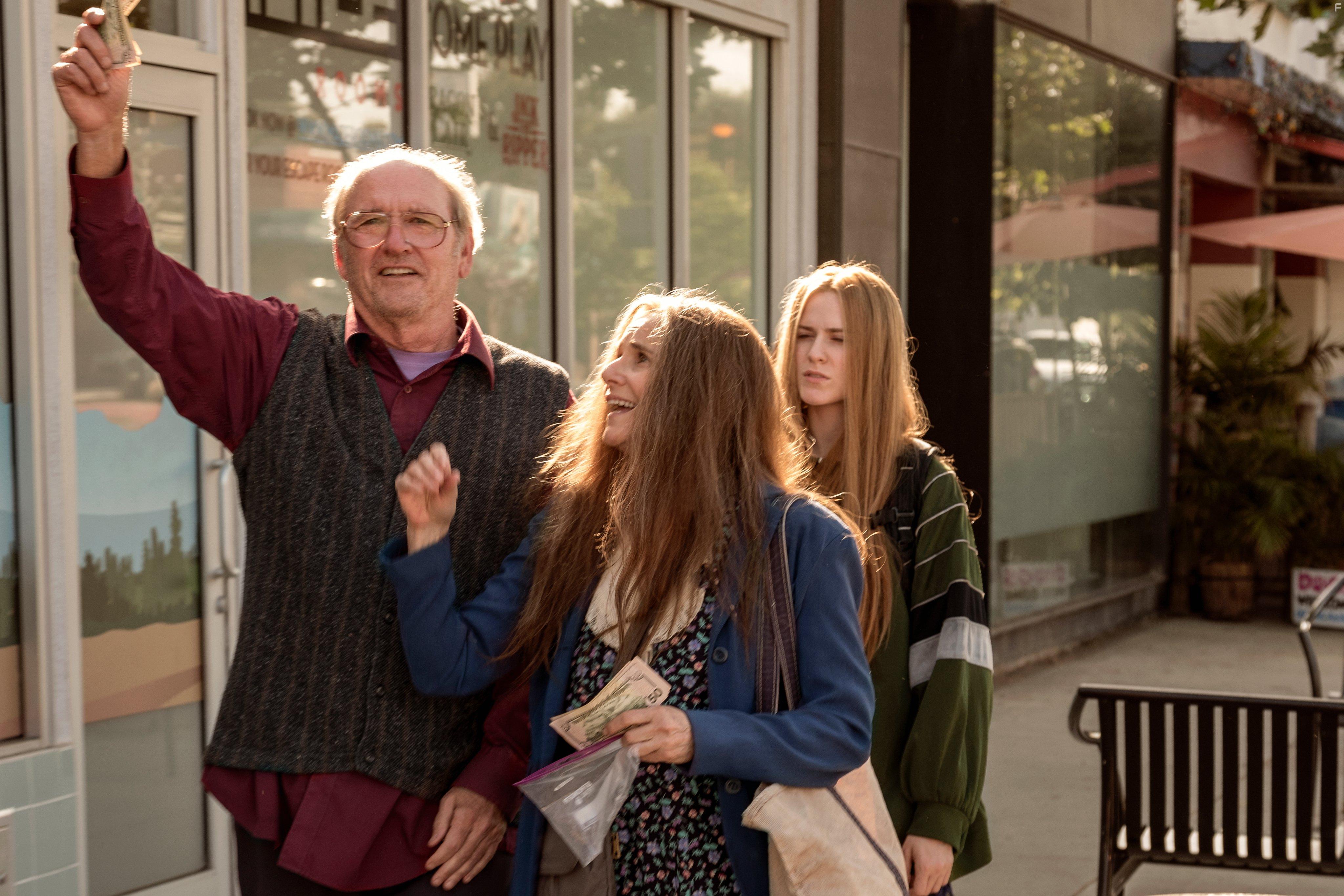 Debra Winger, Richard Jenkins, and Evan Rachel Wood in Kajillionaire (2020)