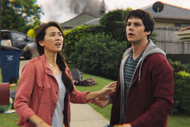 Jessica Henwick and Dylan O'Brien in Monster Problems (2020)