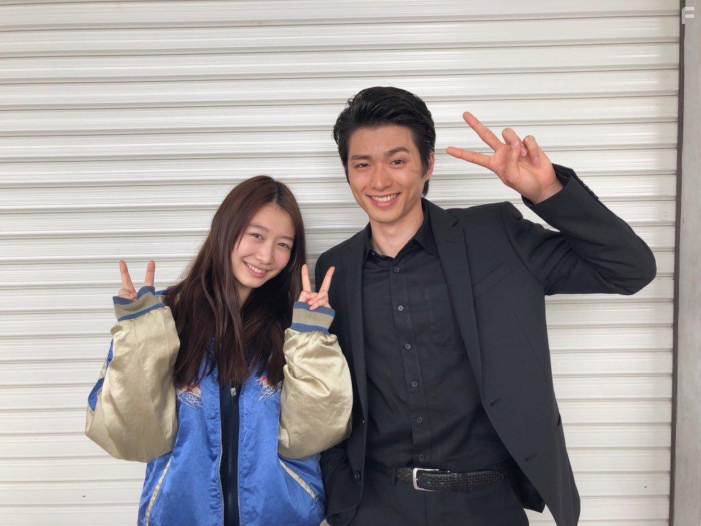 Jin Shirasu and Natsumi Okamoto at an event for Back Street Girls: Gokudoruzu (2019)